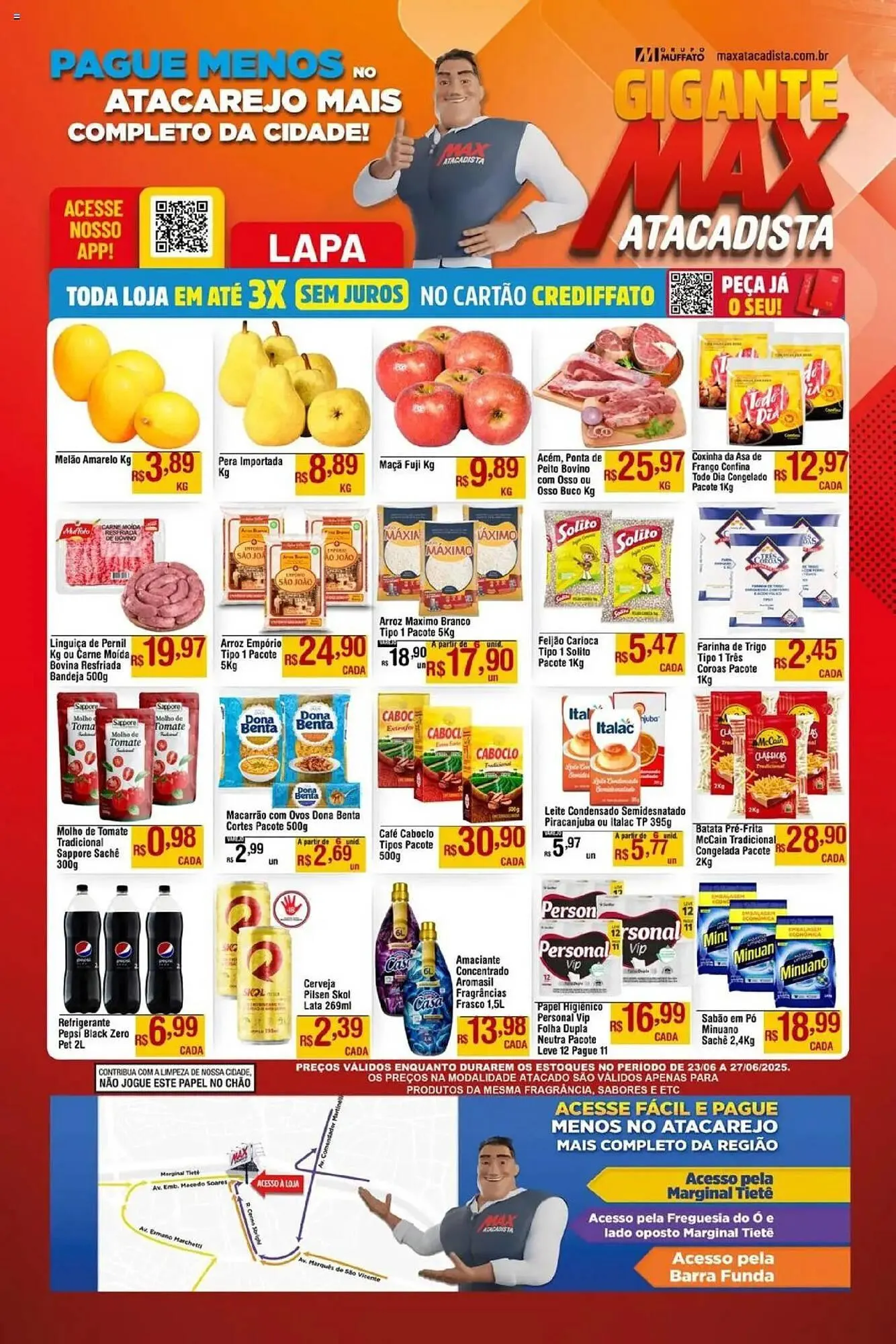 Encarte de Catálogo Max Atacadista 23 de junho até 28 de junho 2025 - Pagina 1