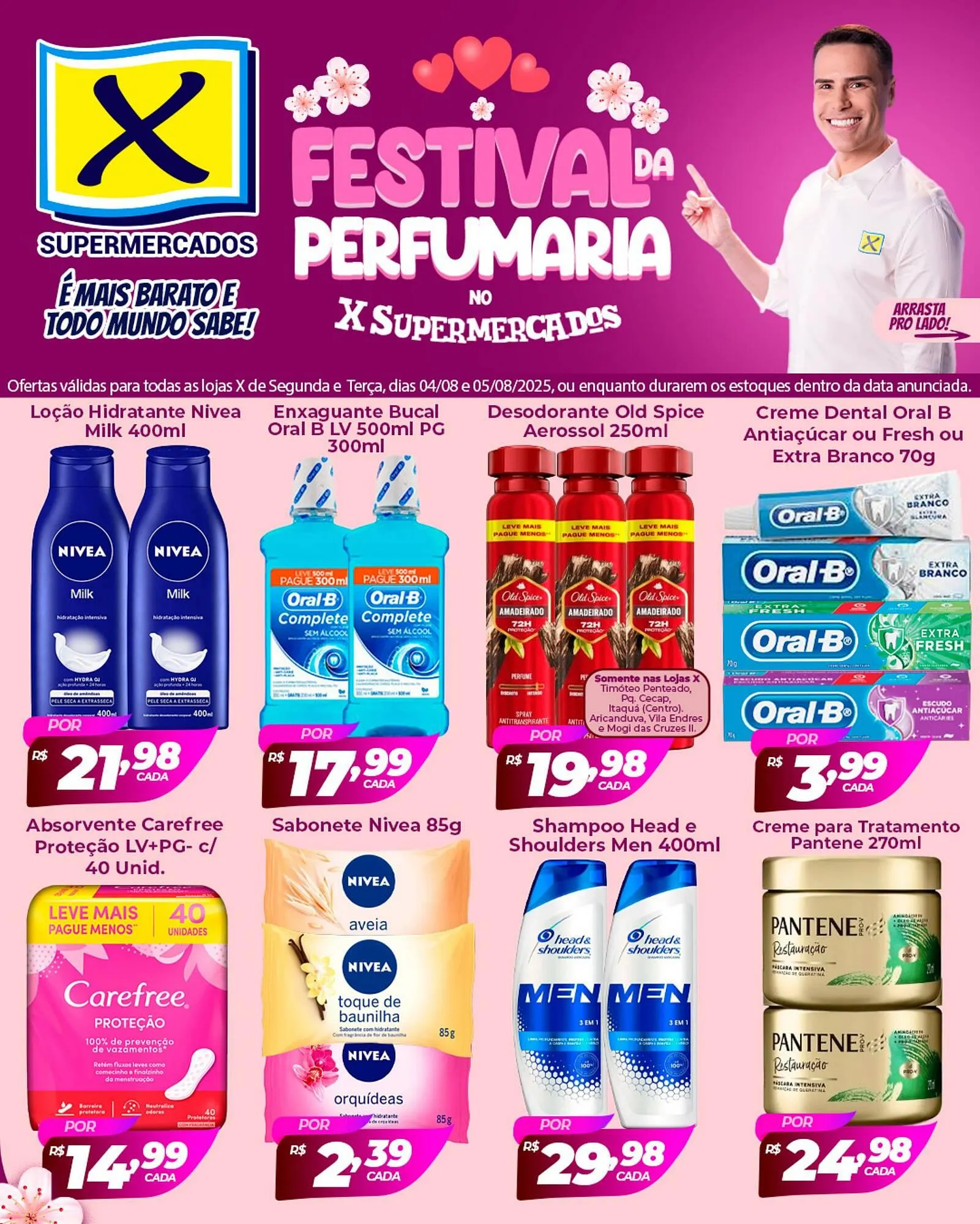 Encarte de Catálogo X Supermercados 4 de agosto até 5 de agosto 2025 - Pagina 2