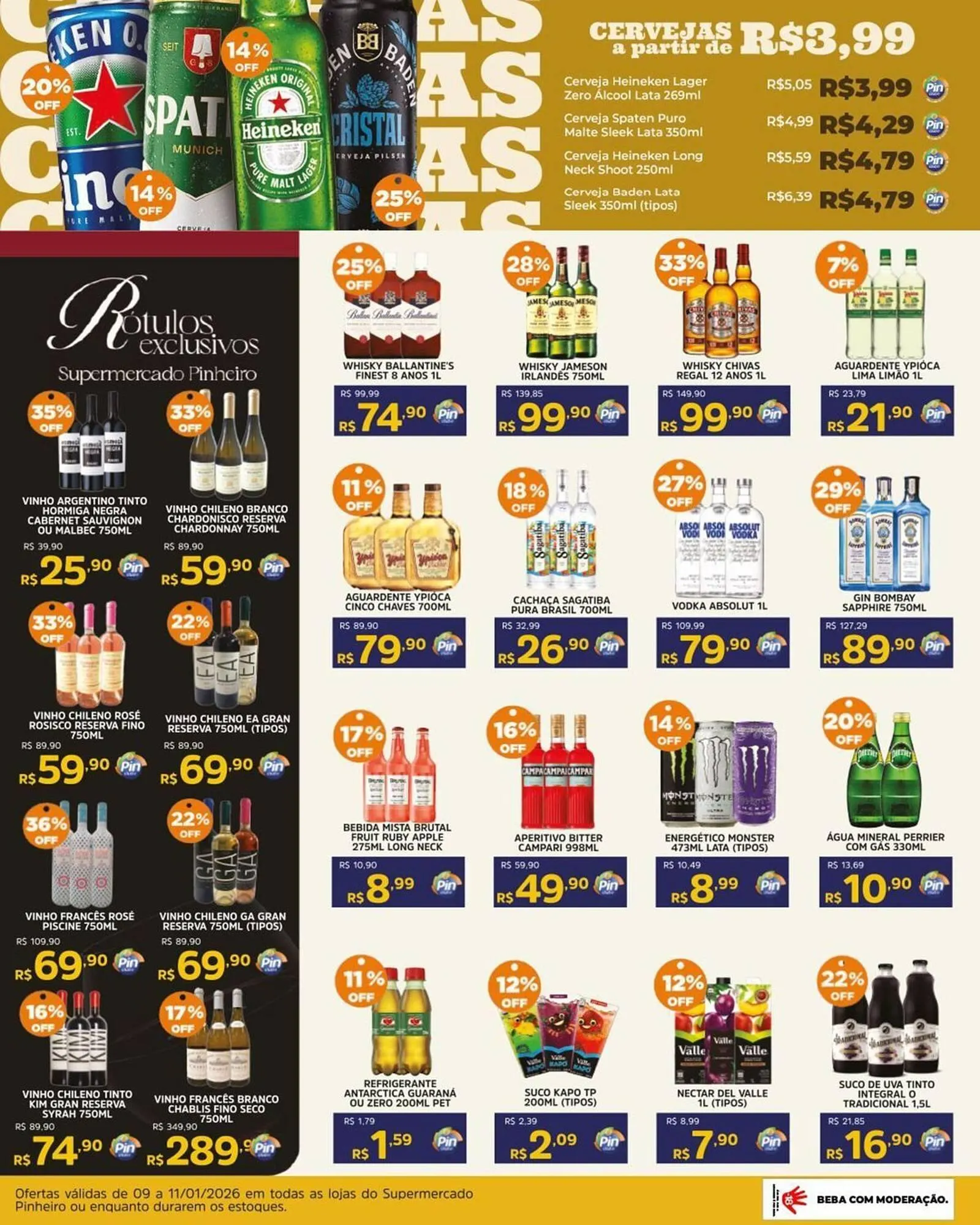 Encarte de Encarte Pinheiro Supermercado 9 de janeiro até 11 de janeiro 2026 - Pagina 3