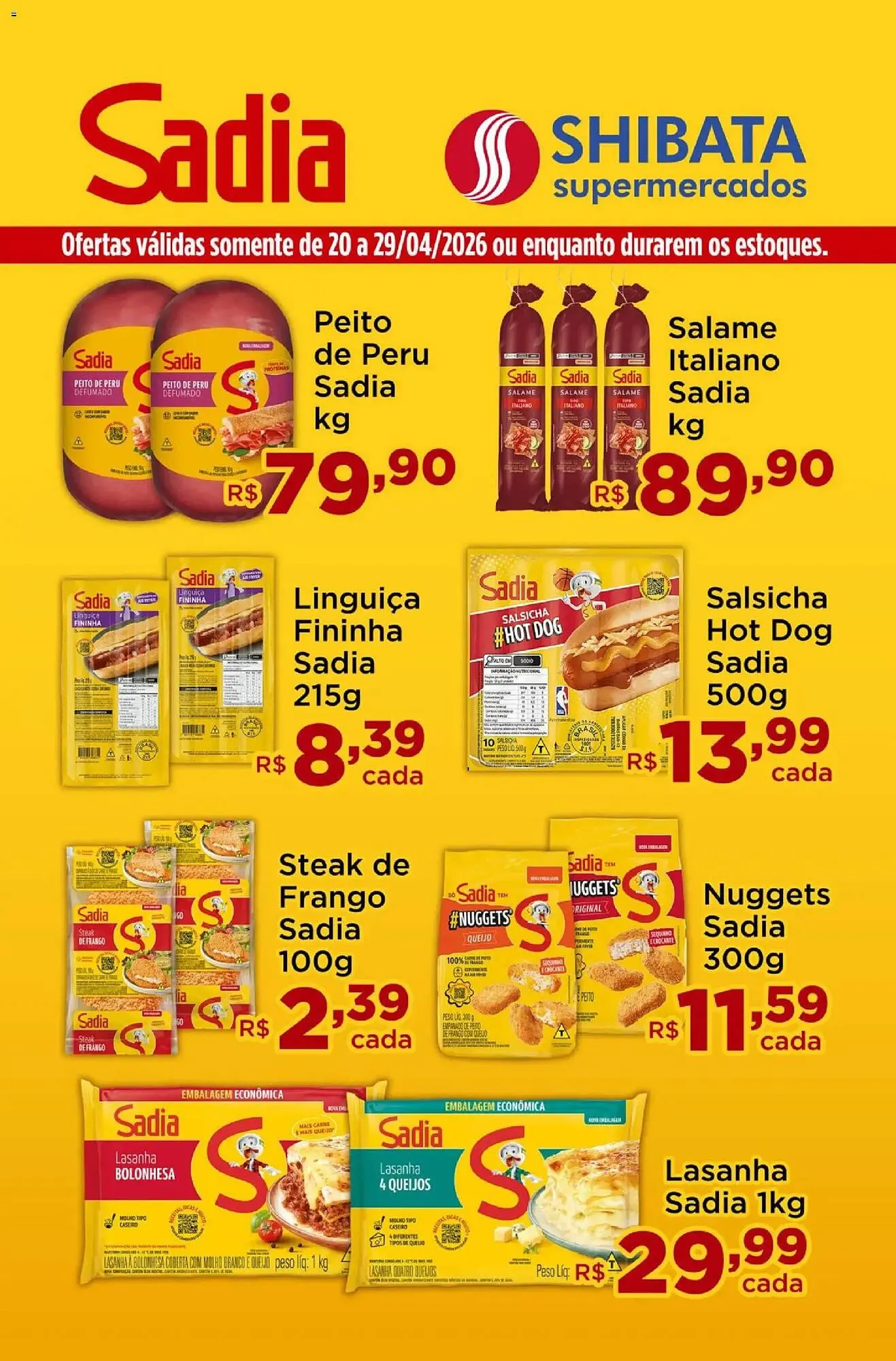 Encarte de Folheto Shibata Supermercados 20 de abril até 29 de abril 2026 - Pagina 1