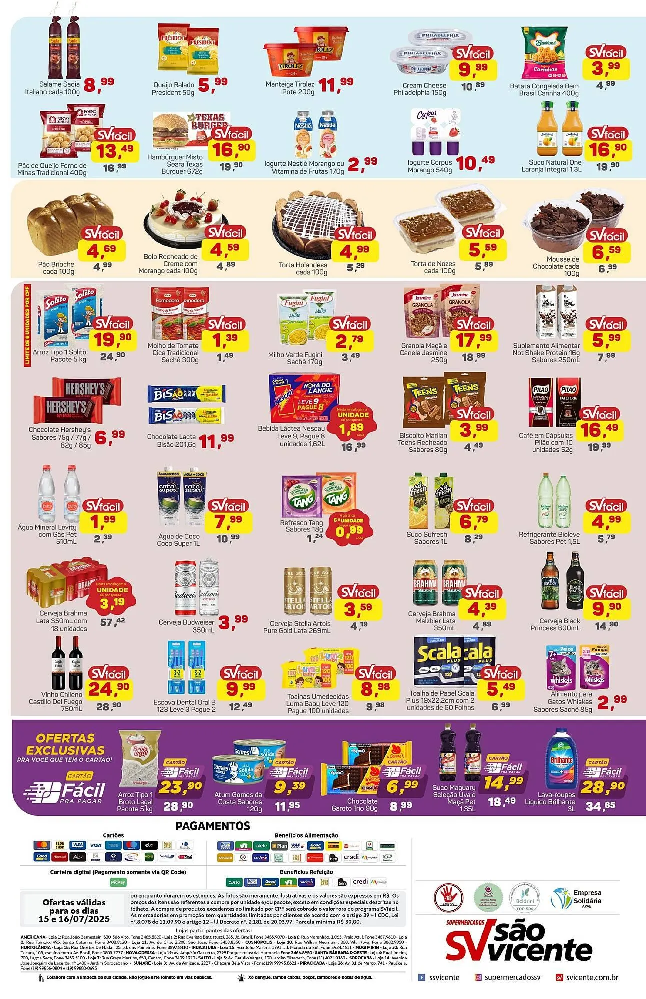Encarte de Catálogo Supermercados São Vicente 15 de julho até 16 de julho 2025 - Pagina 2