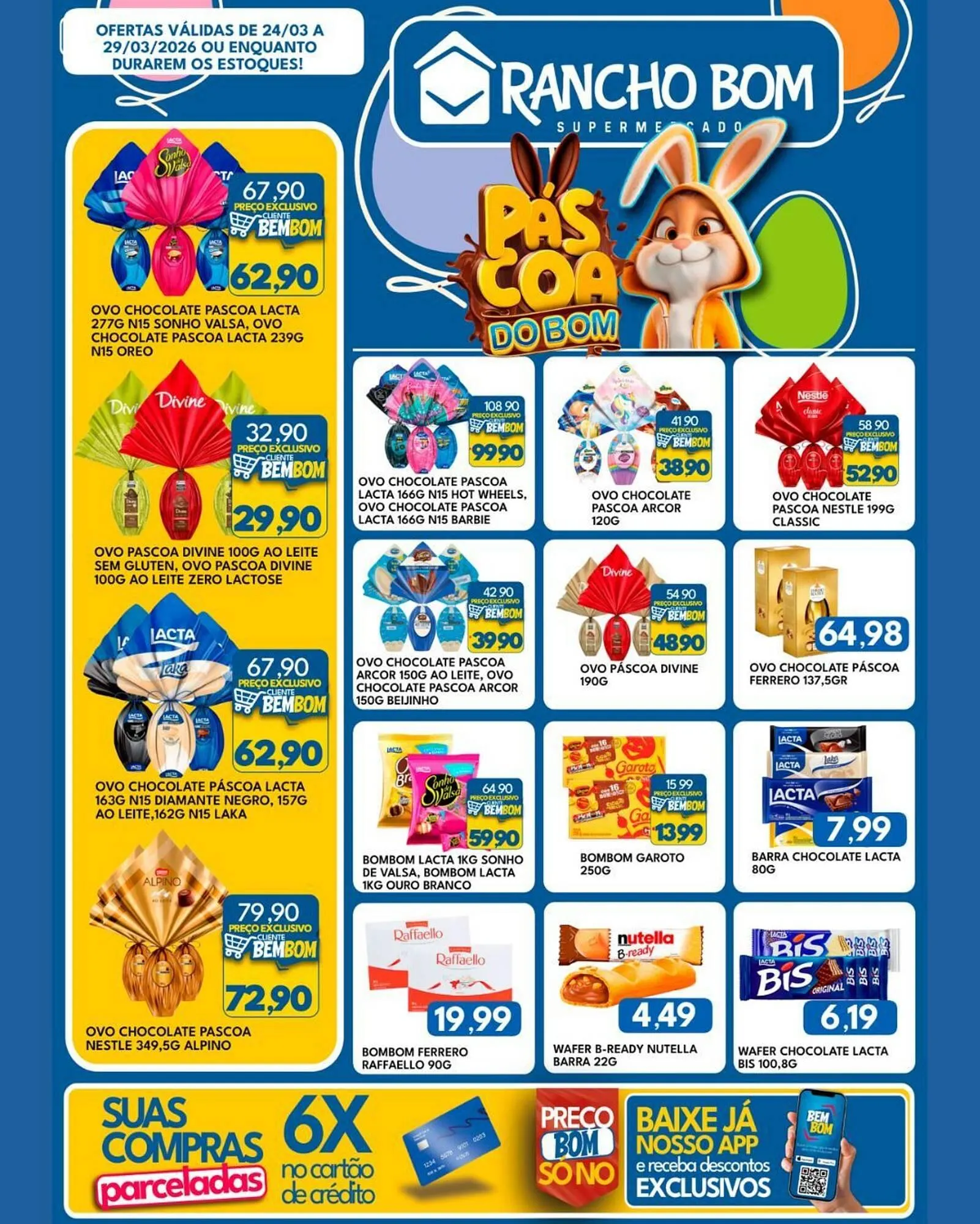 Encarte de Catálogo Rancho Bom Supermercados 24 de março até 29 de março 2026 - Pagina 1