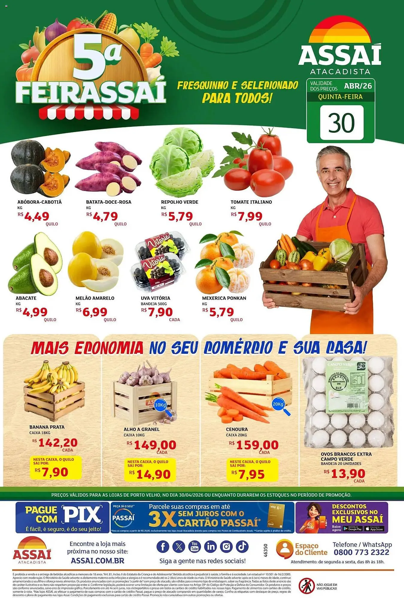Encarte de Encarte Assaí Atacadista 30 de abril até 1 de maio 2026 - Pagina 1