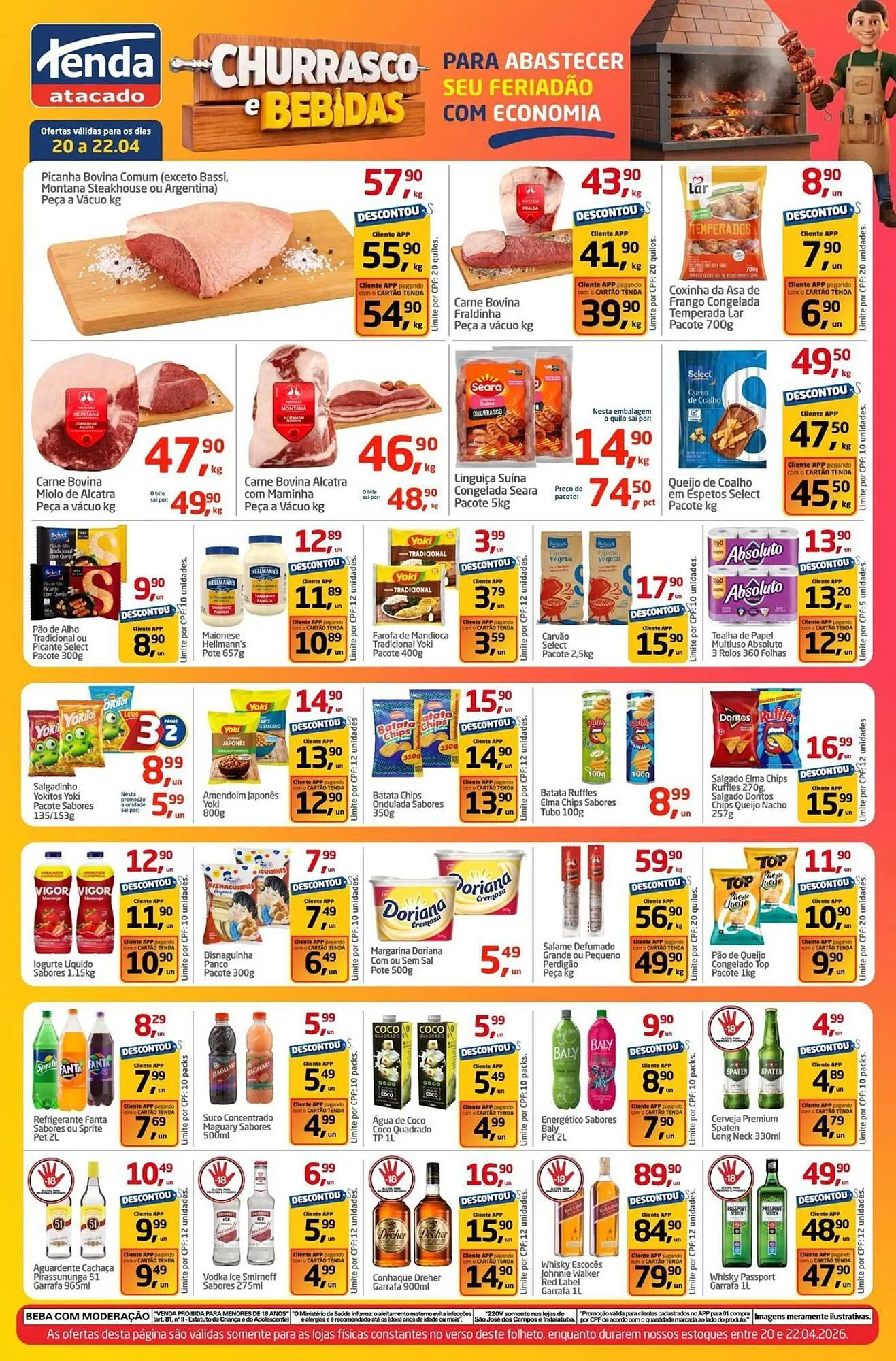 Encarte de Folheto Tenda Atacado 20 de abril até 22 de abril 2026 - Pagina 2