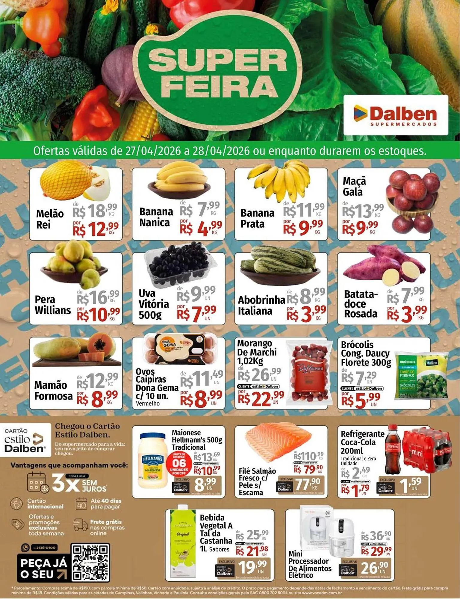 Encarte de Catálogo Supermercado Dalben 27 de abril até 28 de abril 2026 - Pagina 1