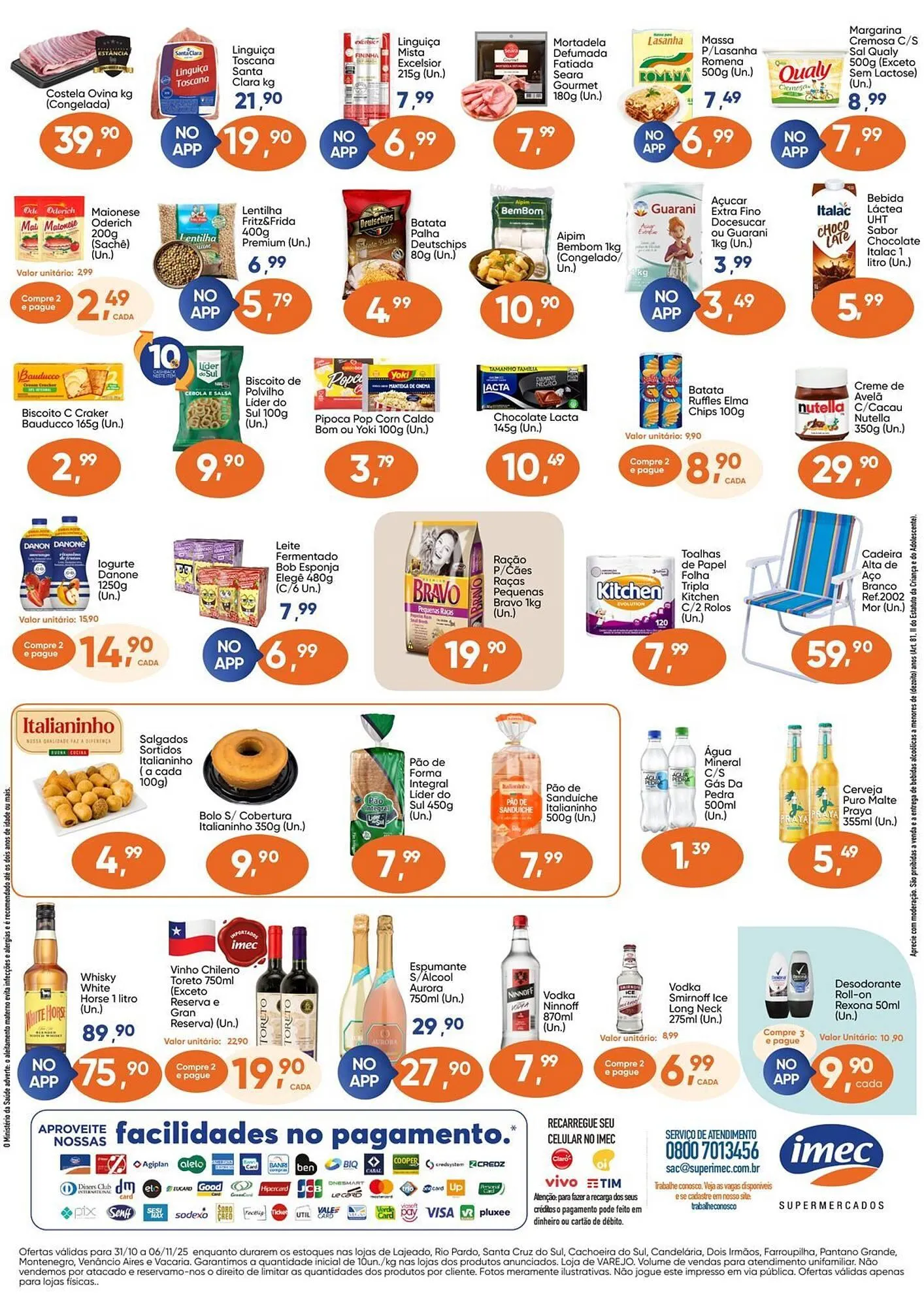Encarte de Catálogo Imec Supermercados 31 de outubro até 6 de novembro 2025 - Pagina 2