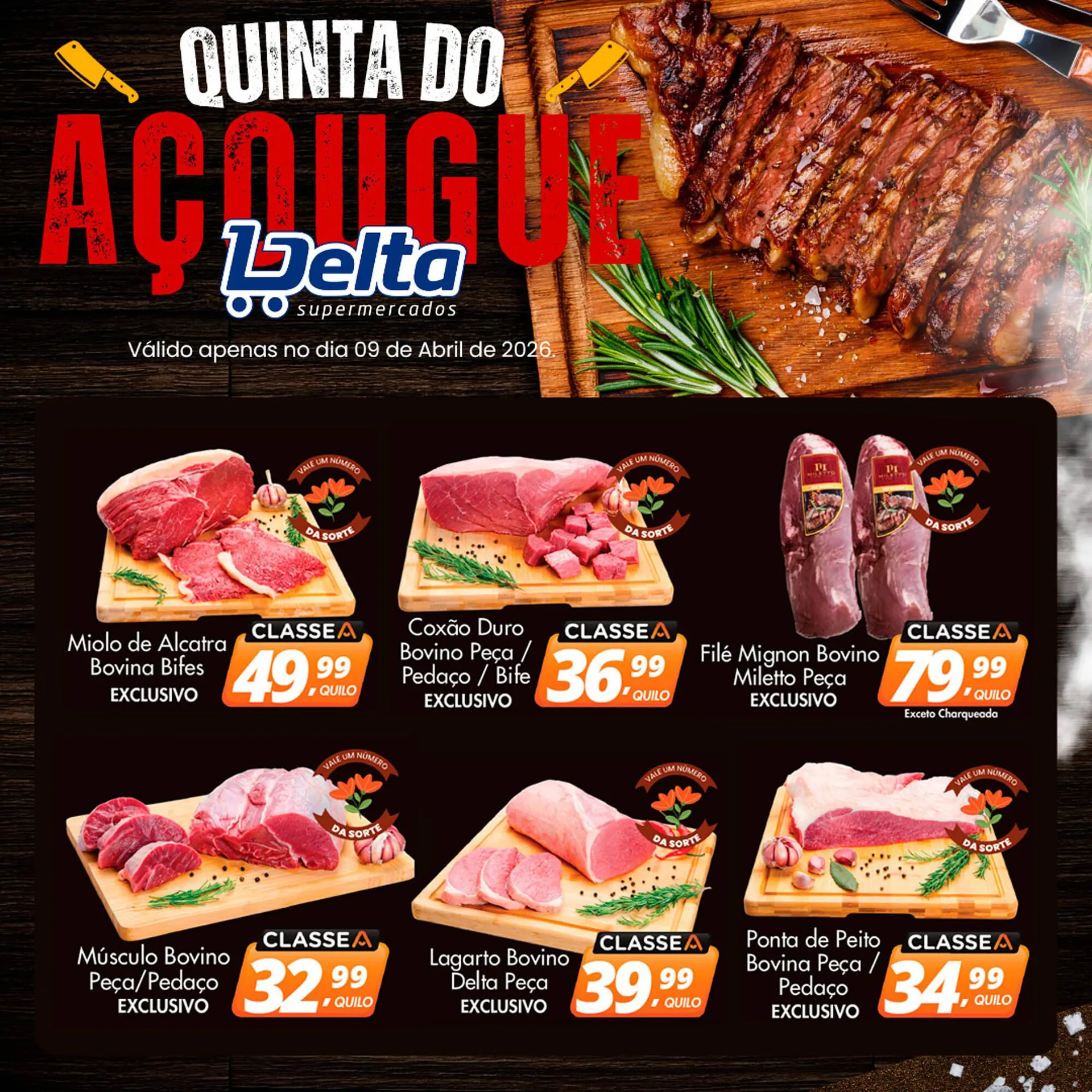 Encarte de Catálogo Delta Supermercados 9 de abril até 9 de abril 2026 - Pagina 1