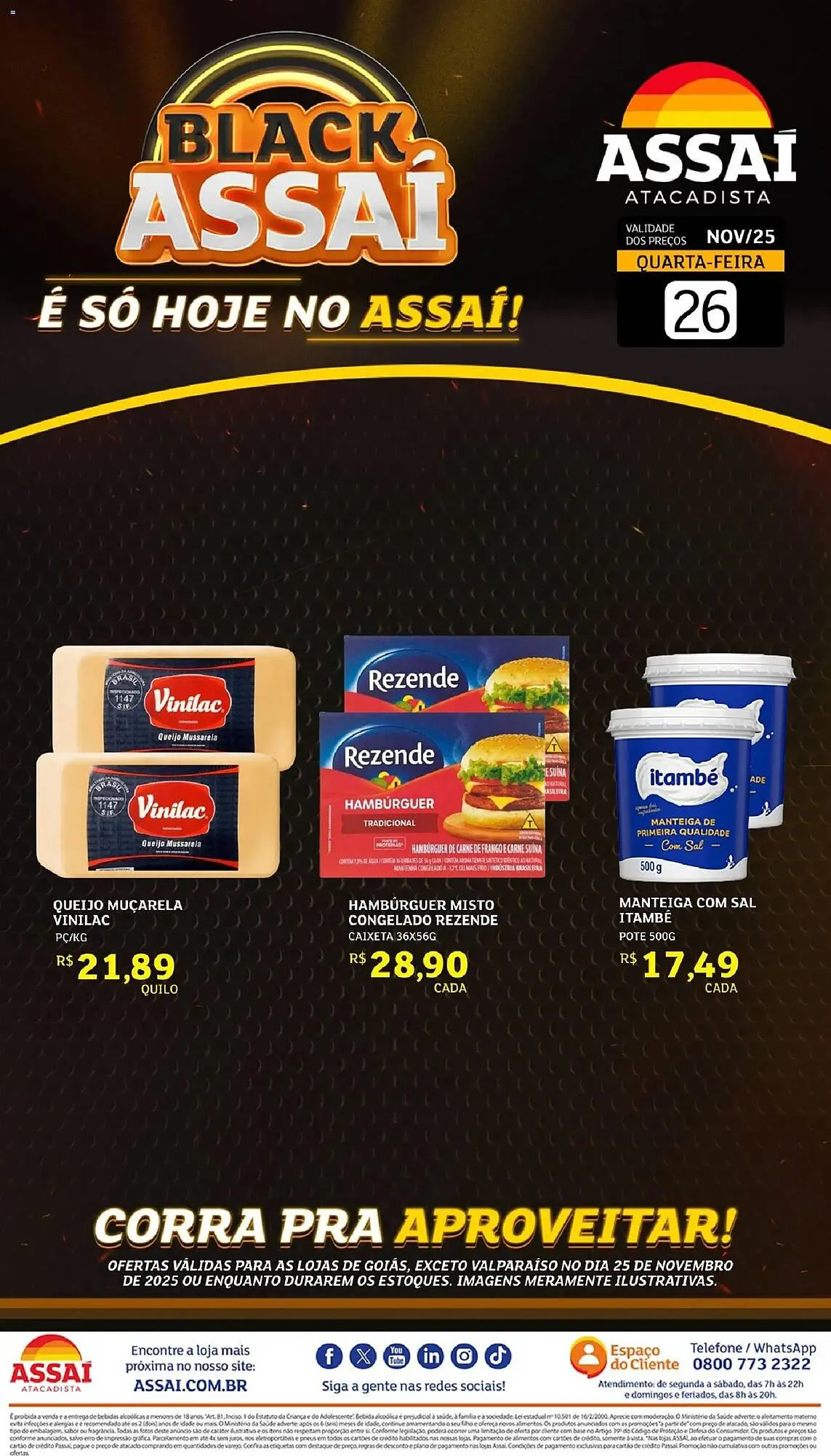 Encarte de Encarte Assaí Atacadista 26 de novembro até 26 de novembro 2025 - Pagina 1