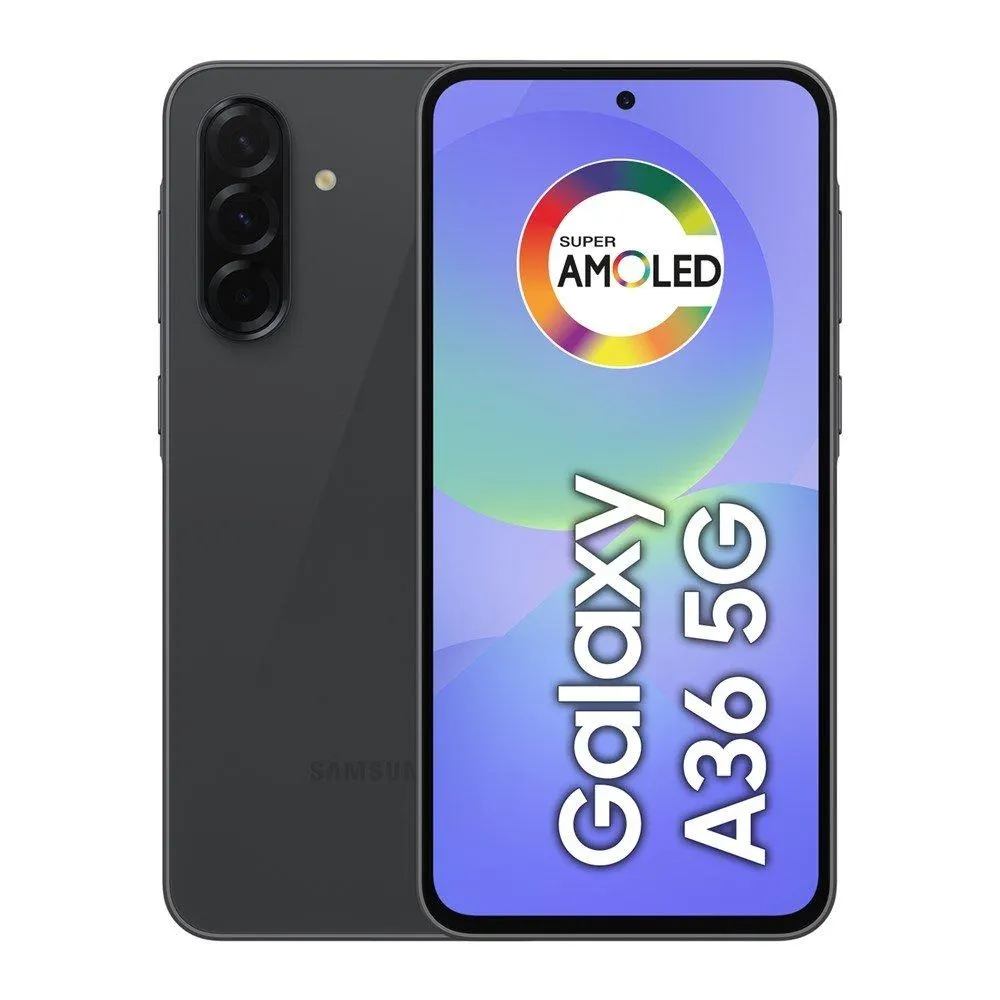 Smartphone Samsung Galaxy A36 5G Android Tela 6.7" 128GB Câmera 50MP+8MP+5MP Octa-core 2.4GHz 1.8GHz Preto