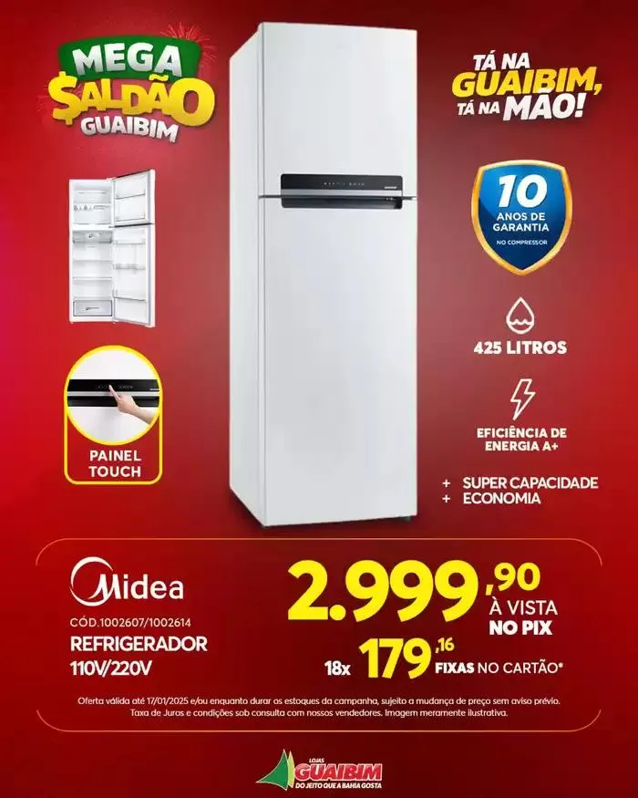 Encarte de Mega Saldão Guaibim 14 de janeiro até 17 de janeiro 2025 - Pagina 3