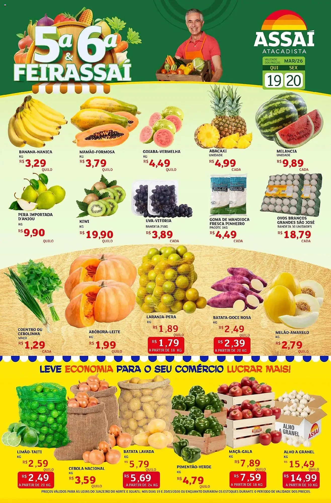 Encarte de Encarte Assaí Atacadista 19 de março até 20 de março 2026 - Pagina 1