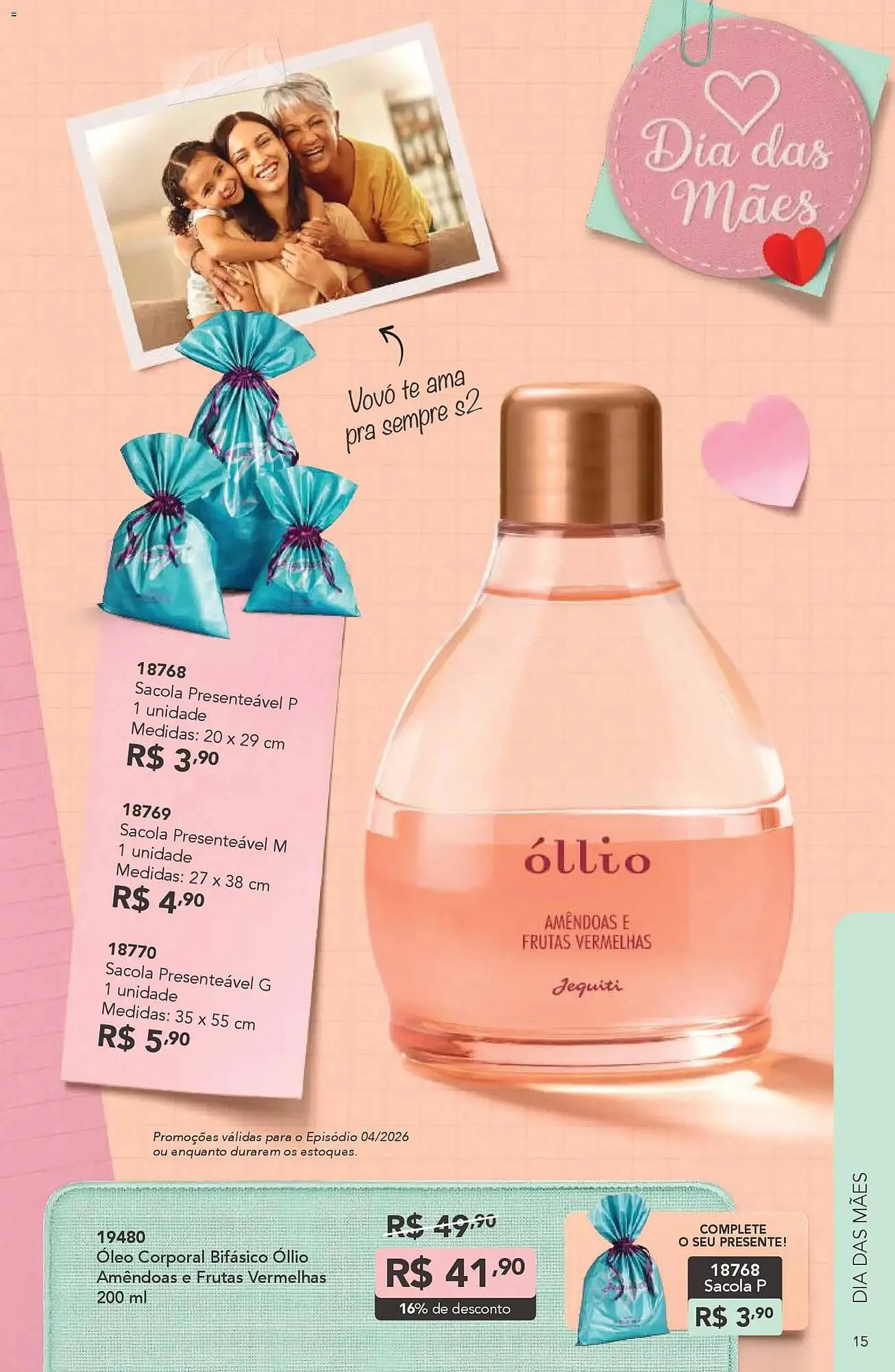 Encarte de Catálogo Jequiti 6 de março até 3 de abril 2026 - Pagina 15