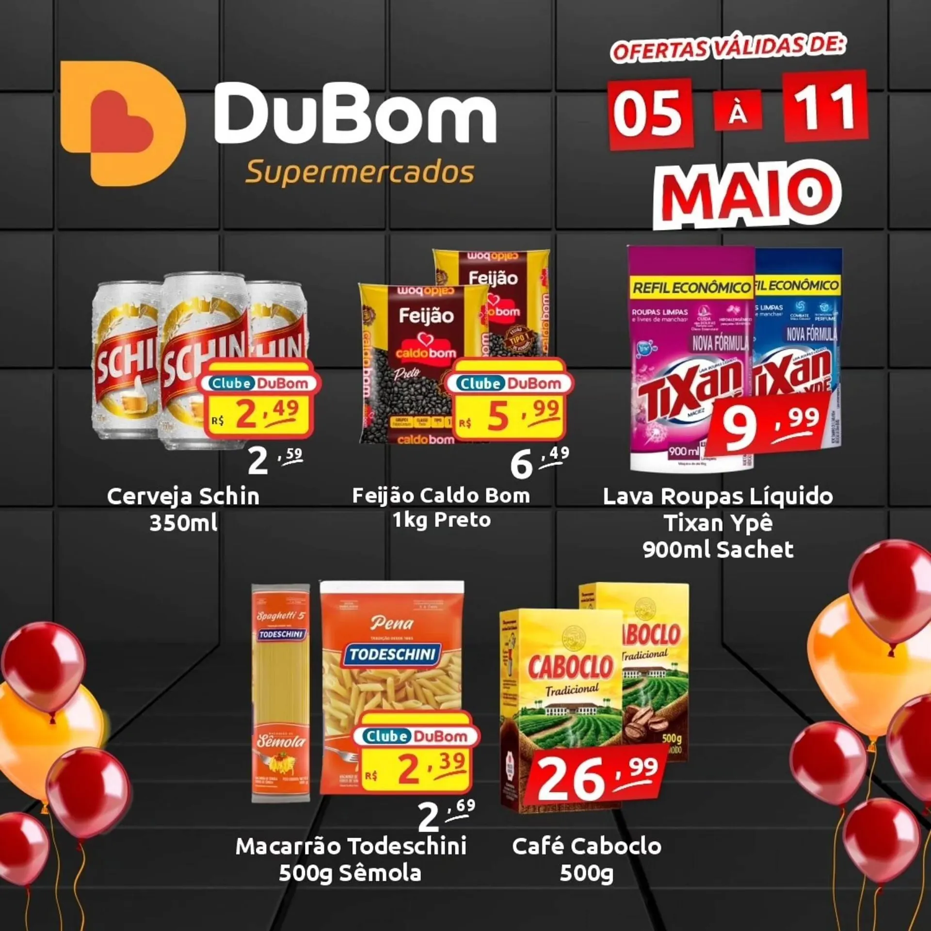 Encarte de Catálogo Dubom Supermercados 5 de maio até 11 de maio 2025 - Pagina 1