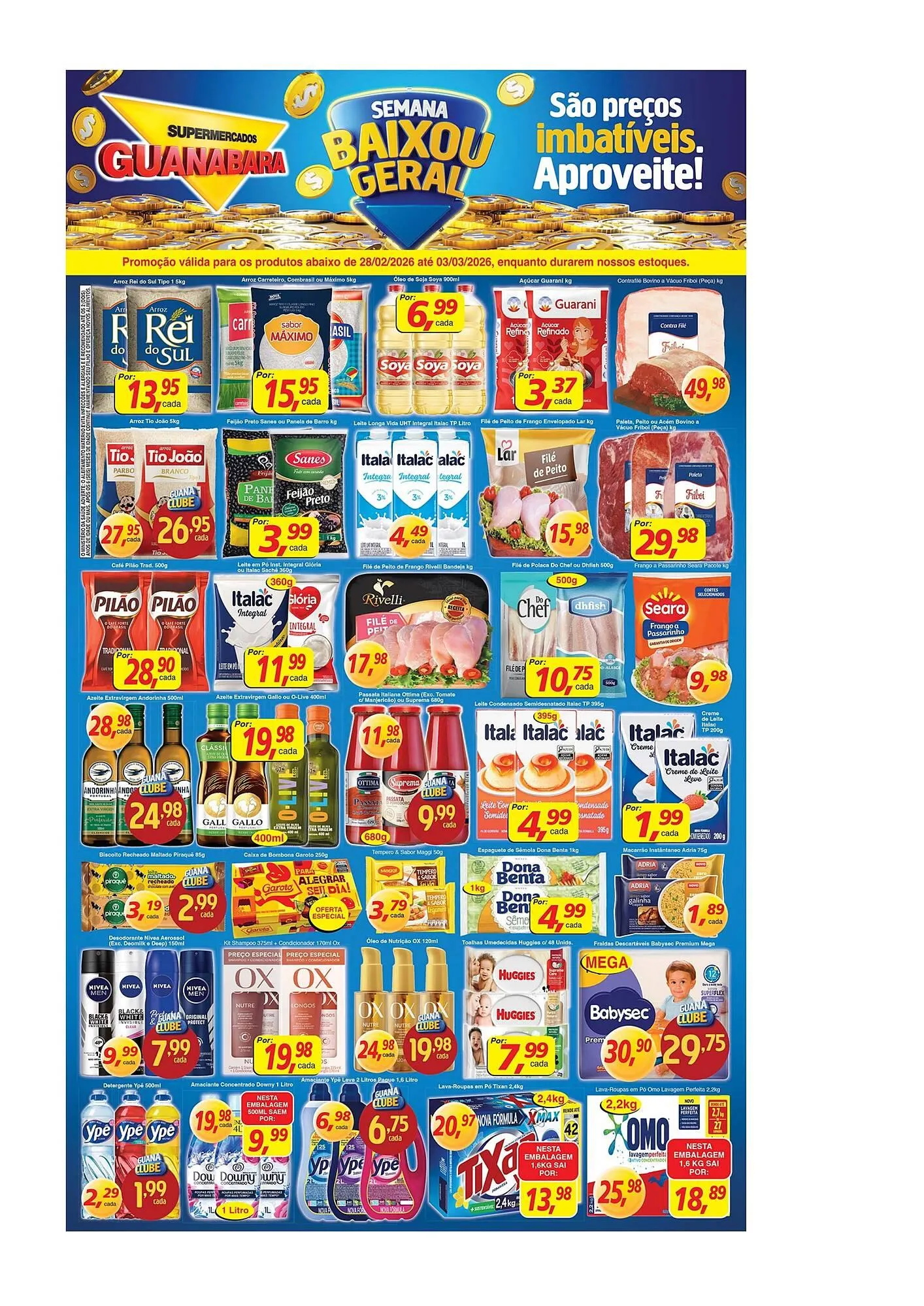 Encarte de Encarte Supermercados Guanabara 28 de fevereiro até 3 de março 2026 - Pagina 1