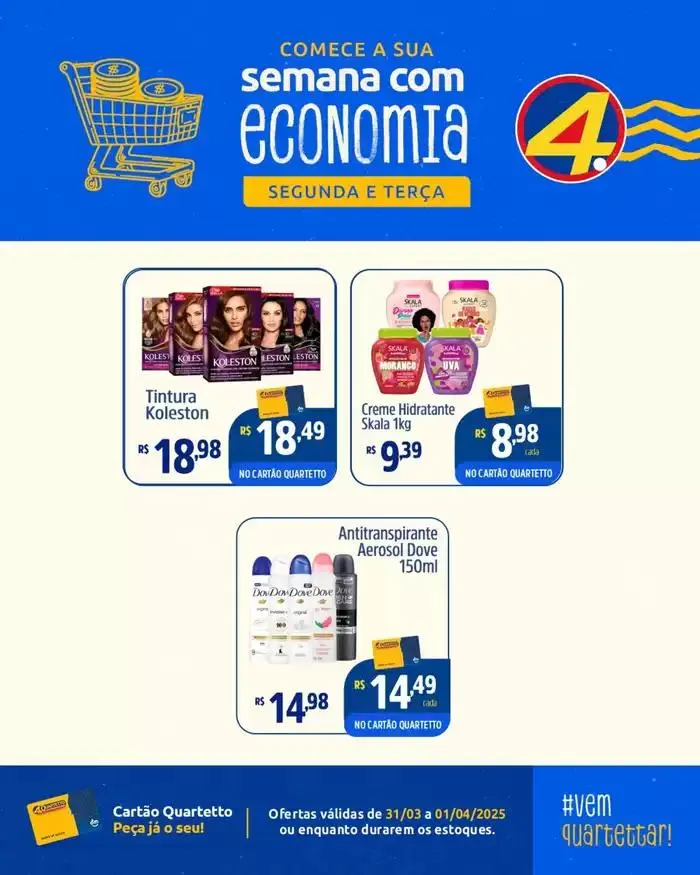 Encarte de Encarte Quartetto Supermercados 2 de abril até 3 de abril 2025 - Pagina 7