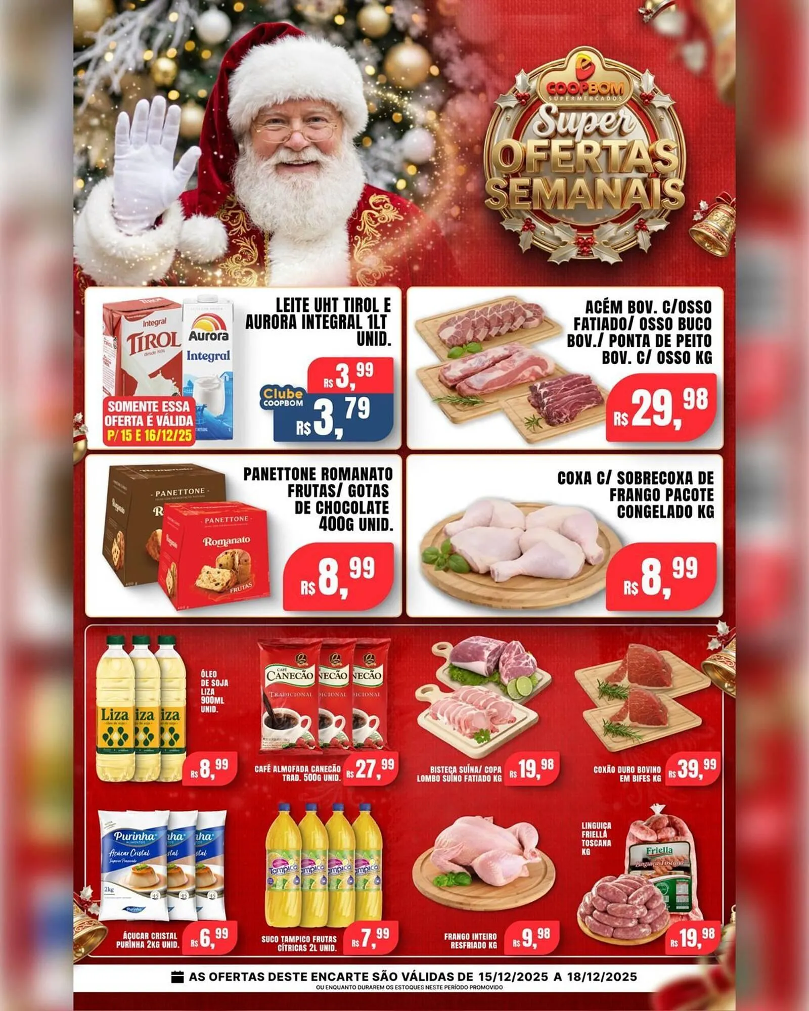 Encarte de Tabloide CoopBom 15 de dezembro até 18 de dezembro 2025 - Pagina 1