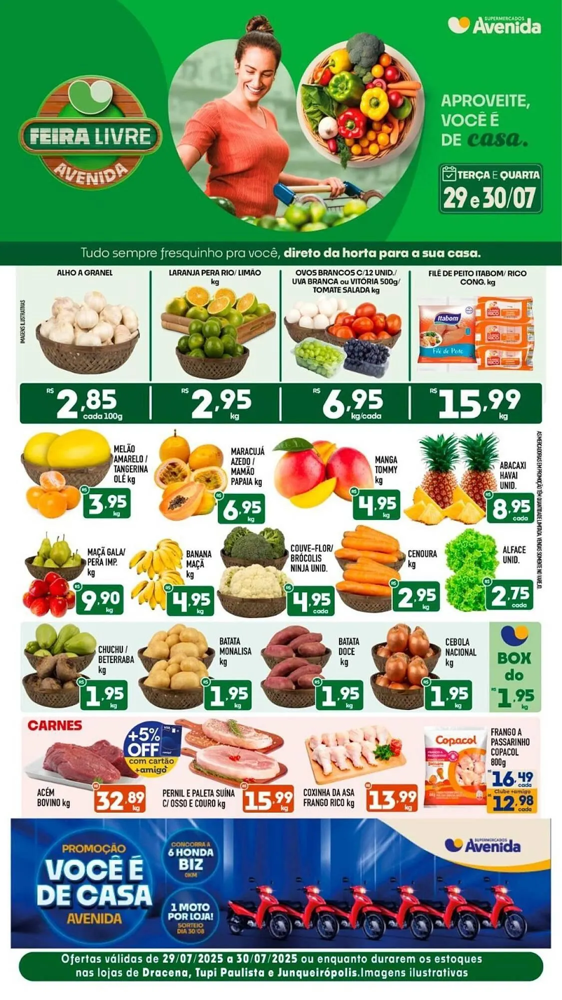 Encarte de Catálogo Supermercados Avenida 29 de julho até 30 de julho 2025 - Pagina 1