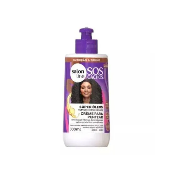 Creme Para Pentear Salon Line Super Óleo Nutritivo SOS 300ml
