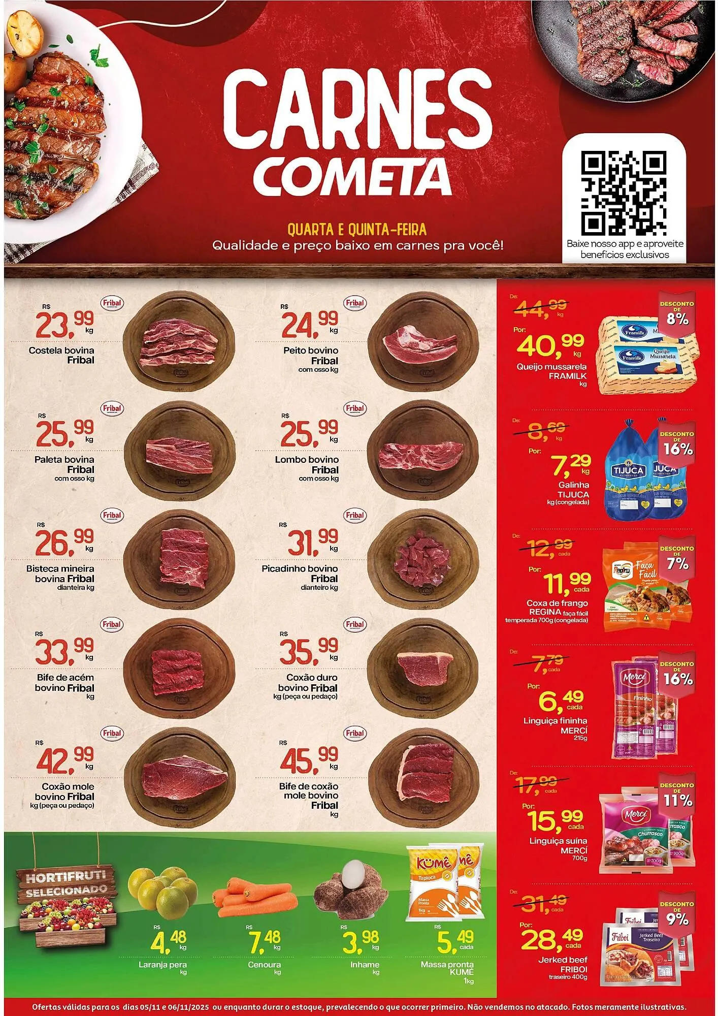 Encarte de Encarte Cometa Supermercados 5 de novembro até 6 de novembro 2025 - Pagina 1