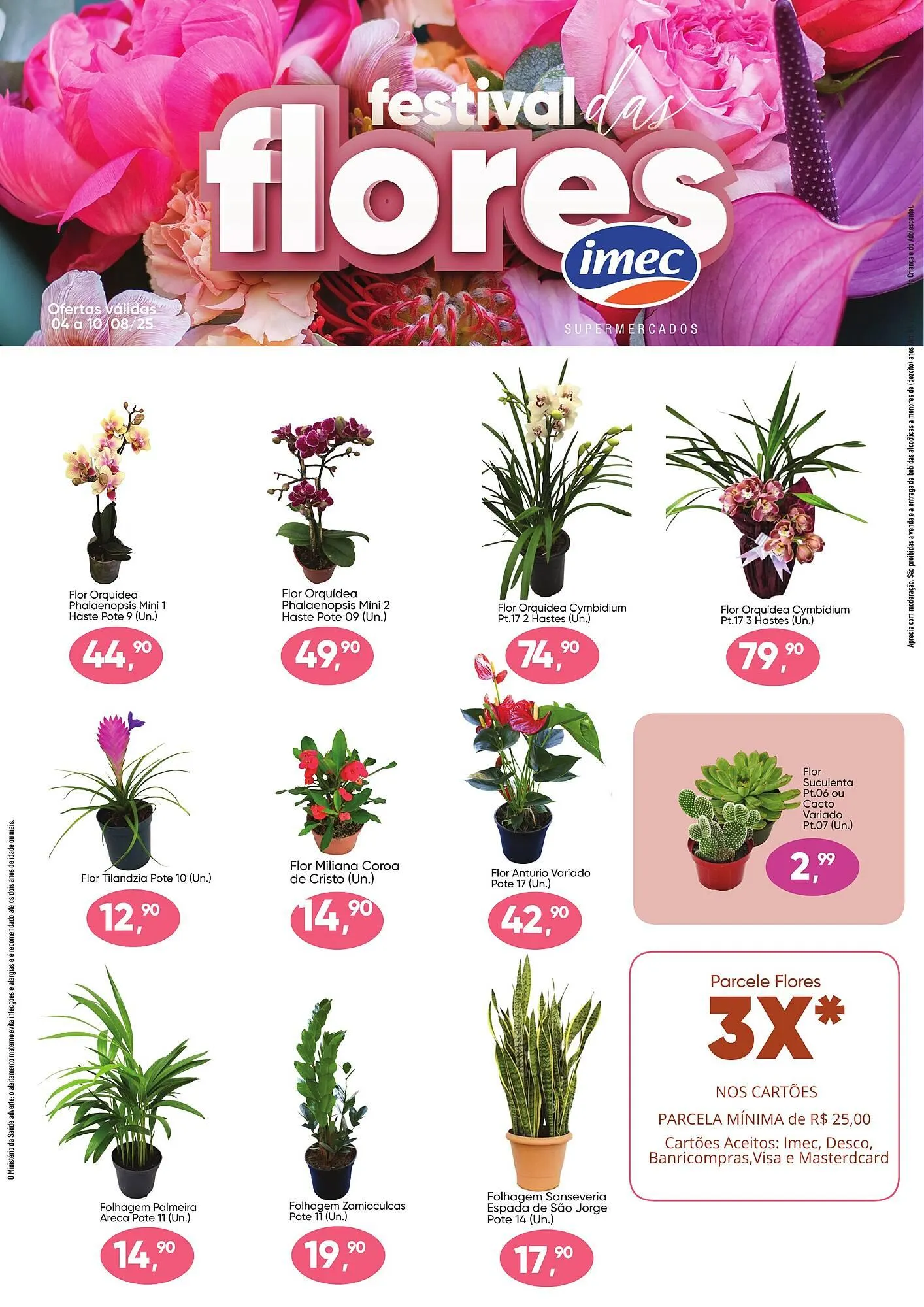 Encarte de Catálogo Imec Supermercados 4 de agosto até 10 de agosto 2025 - Pagina 1