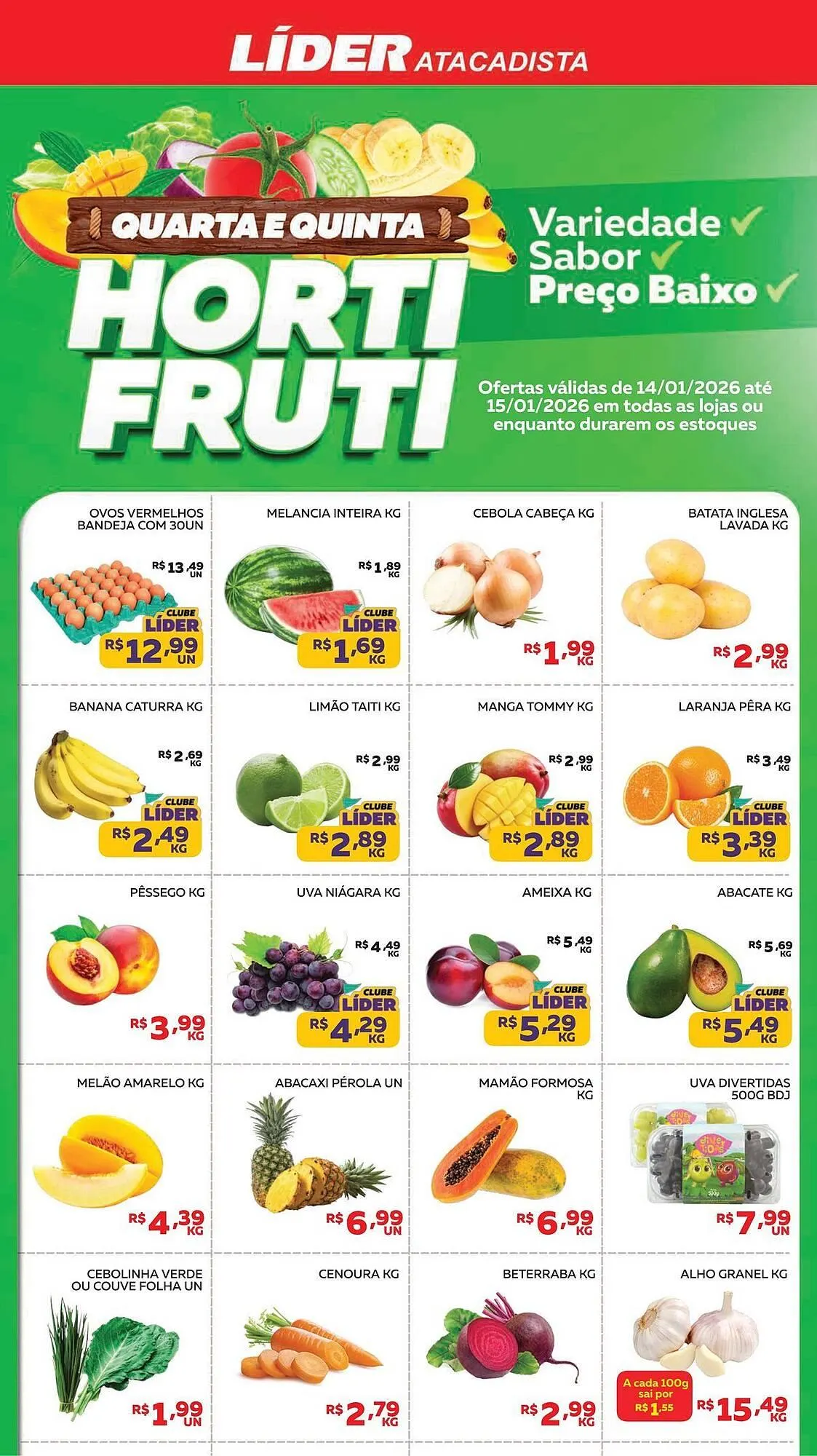 Encarte de Encarte Lider Atacadista 15 de janeiro até 15 de janeiro 2026 - Pagina 1