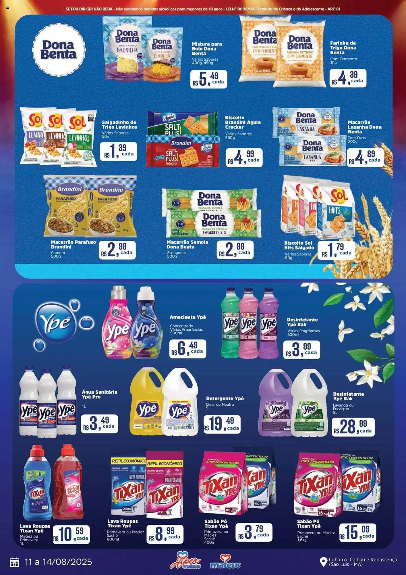Encarte de Catálogo Supermercados Mateus 11 de agosto até 14 de agosto 2025 - Pagina 3