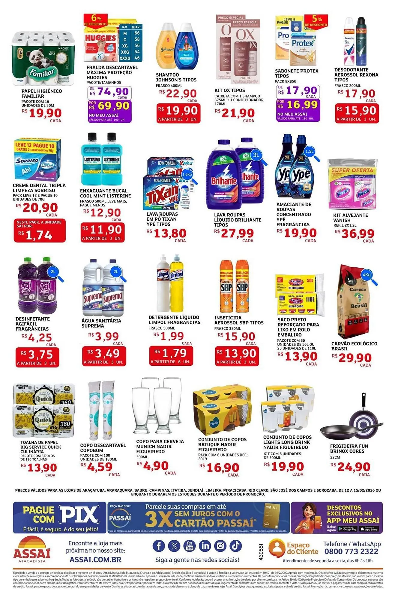 Encarte de Encarte Assaí Atacadista 13 de fevereiro até 15 de fevereiro 2026 - Pagina 2
