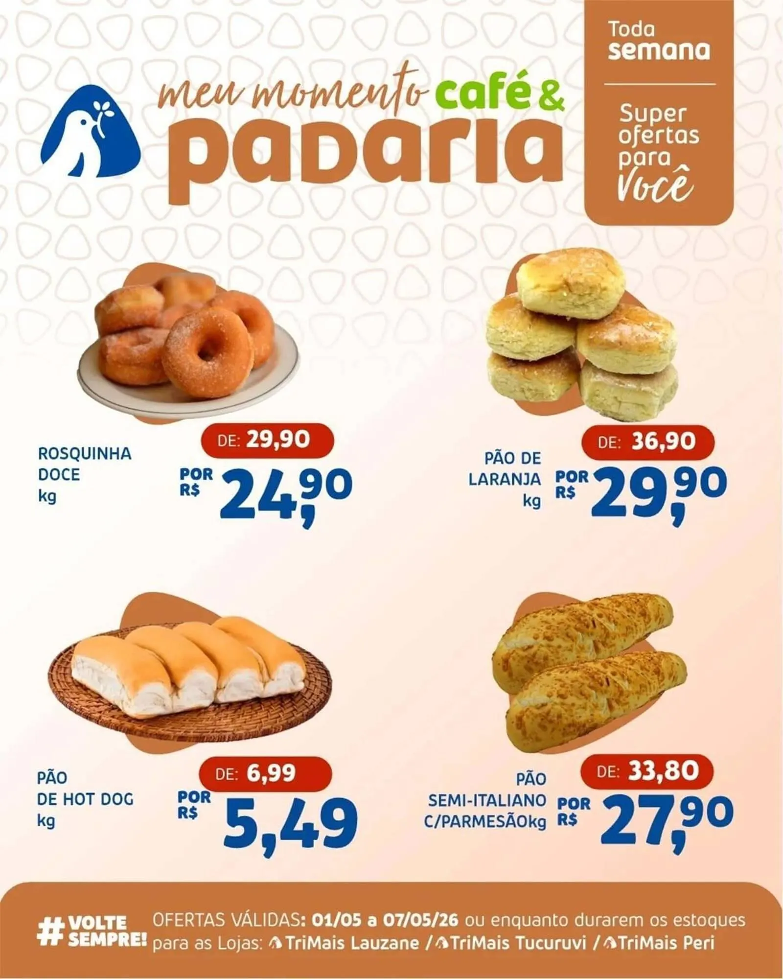 Encarte de Catálogo Trimais Supermercado 1 de maio até 7 de maio 2026 - Pagina 1