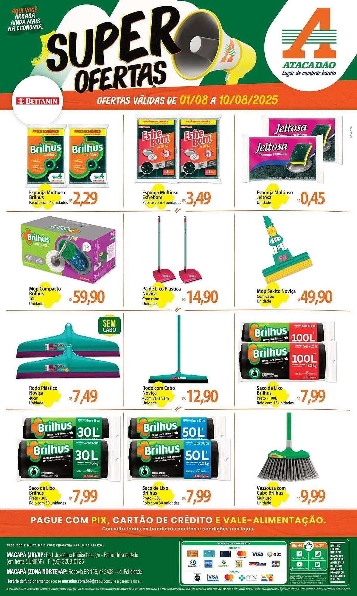 Encarte de Catálogo Atacadão 6 de agosto até 10 de agosto 2025 - Pagina 1