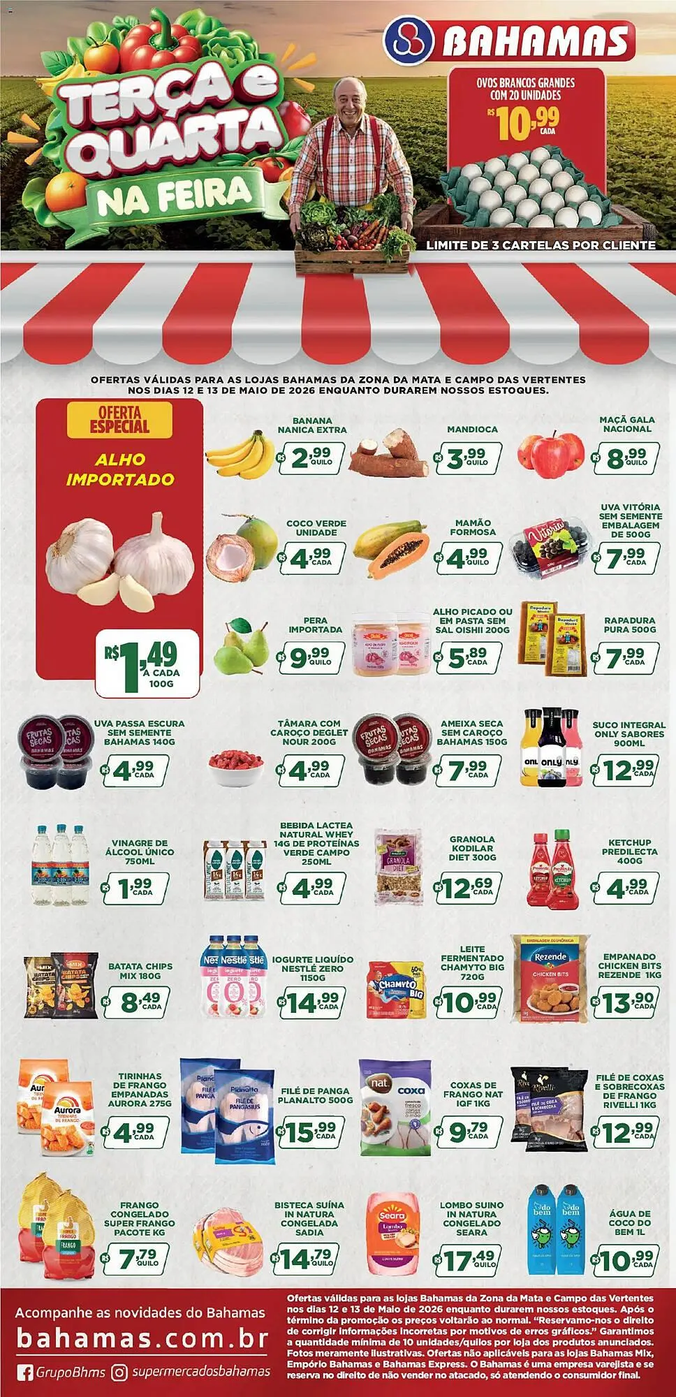 Encarte de Catálogo Bahamas Supermercados 12 de maio até 13 de maio 2026 - Pagina 1