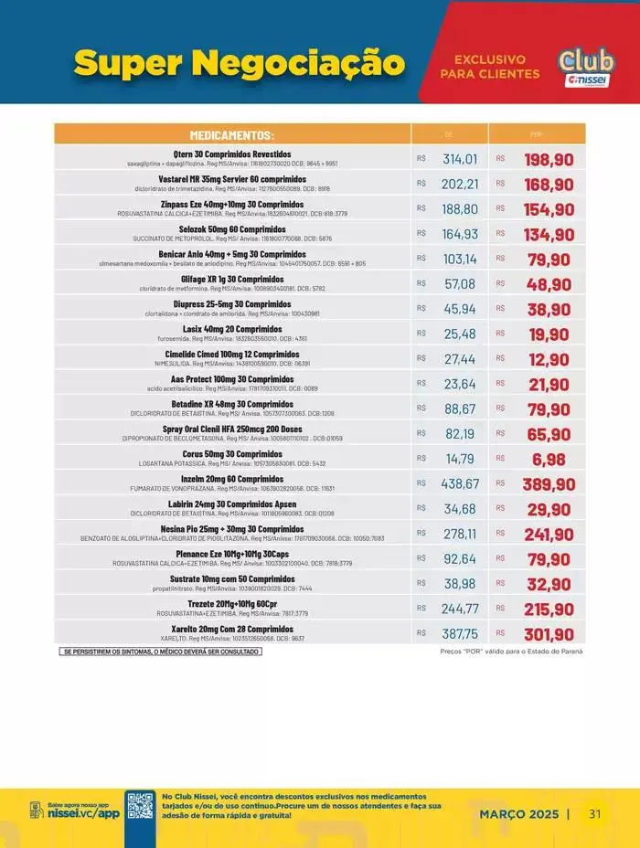 Encarte de Preços “POR” válido para o Estado do Paraná 4 de março até 31 de março 2025 - Pagina 31