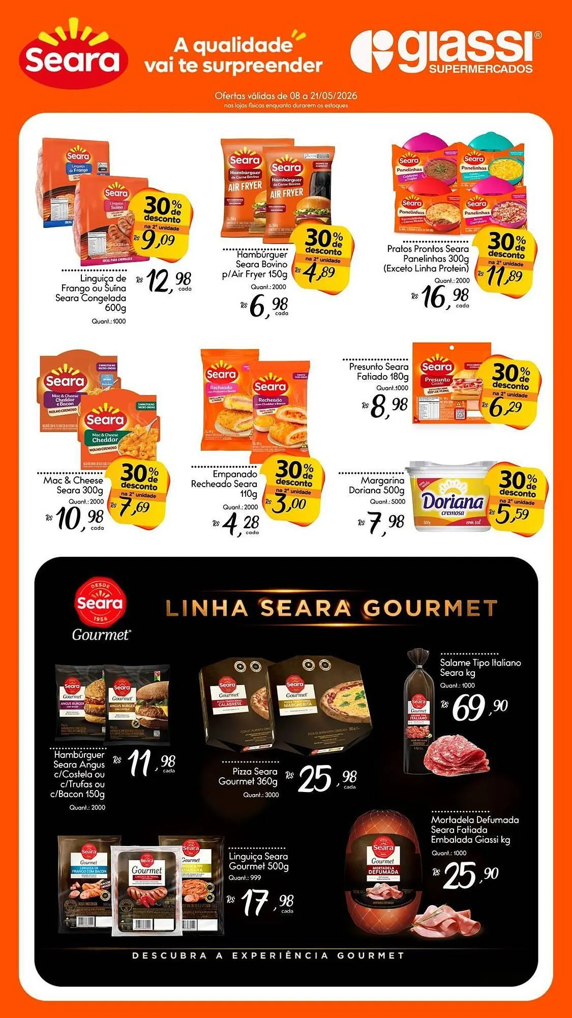 Encarte de Encarte Giassi Supermercados 8 de maio até 21 de maio 2026 - Pagina 1