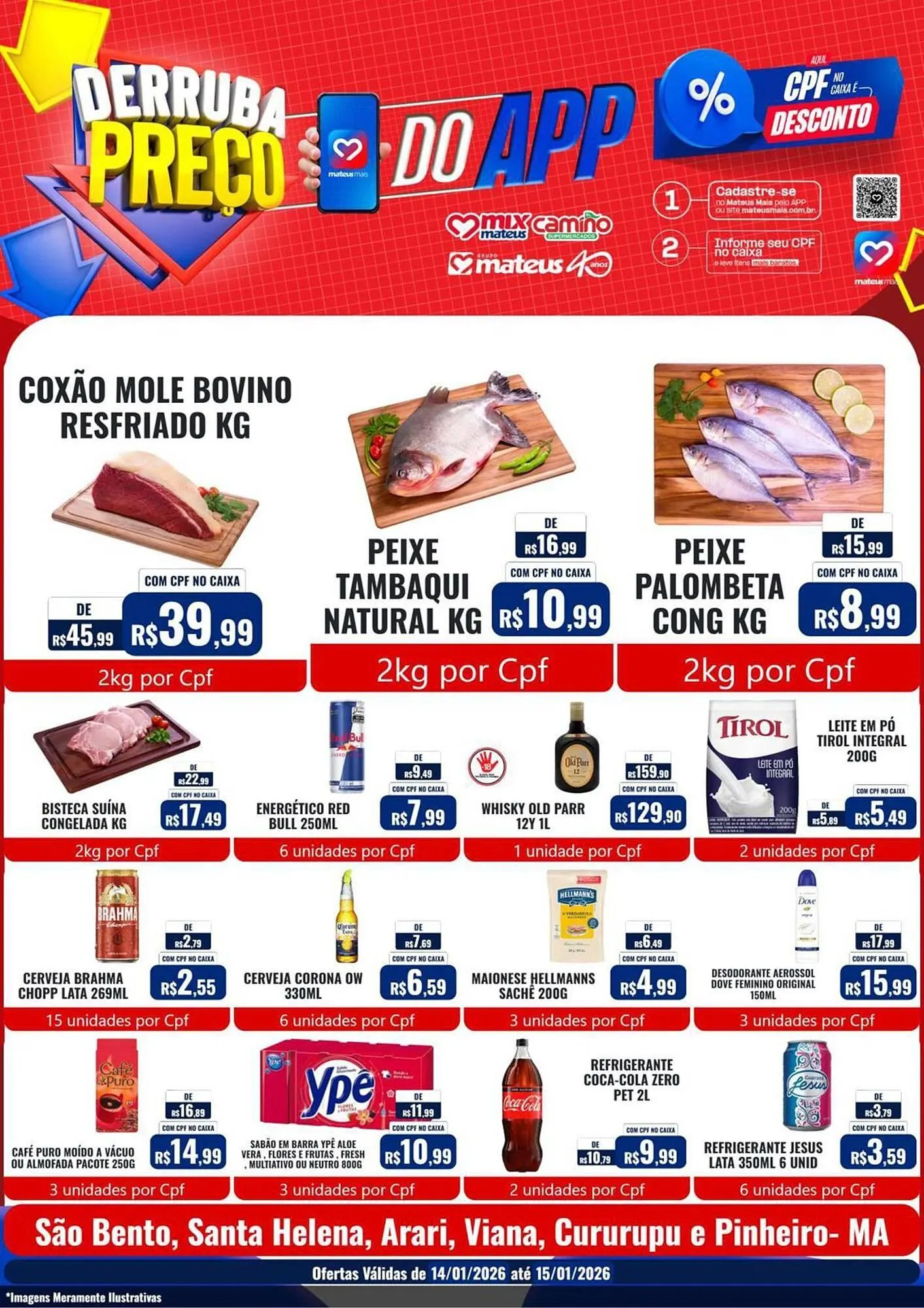 Encarte de Catálogo Supermercados Mateus 14 de janeiro até 15 de janeiro 2026 - Pagina 2