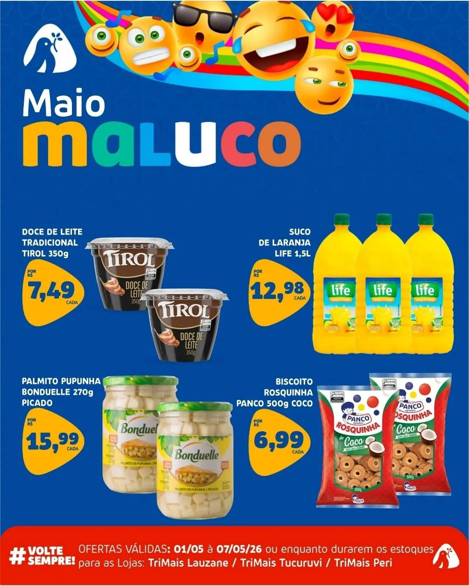 Encarte de Catálogo Trimais Supermercado 1 de maio até 7 de maio 2026 - Pagina 4