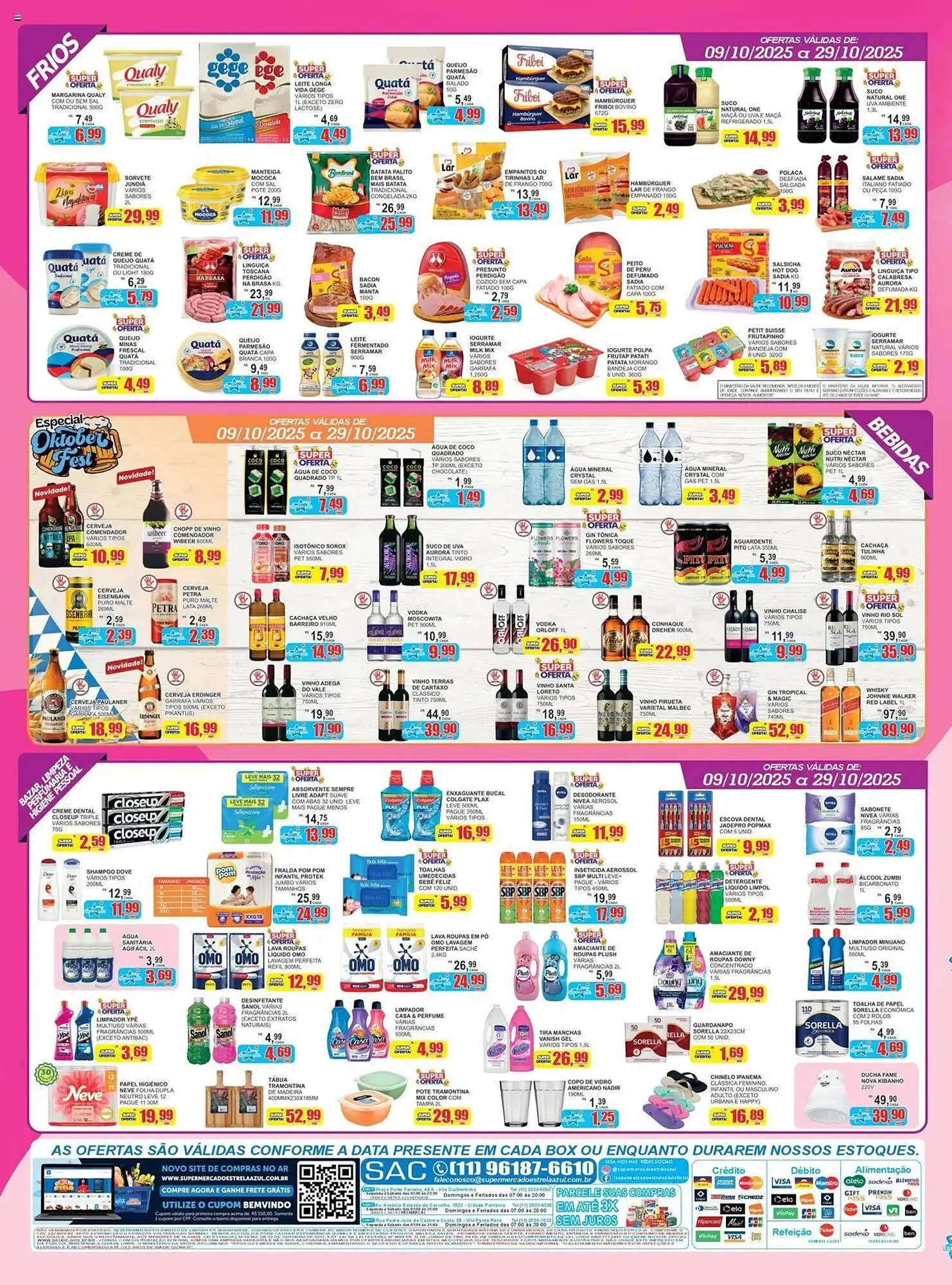 Encarte de Folheto Supermercado Estrela Azul 9 de outubro até 29 de outubro 2025 - Pagina 4