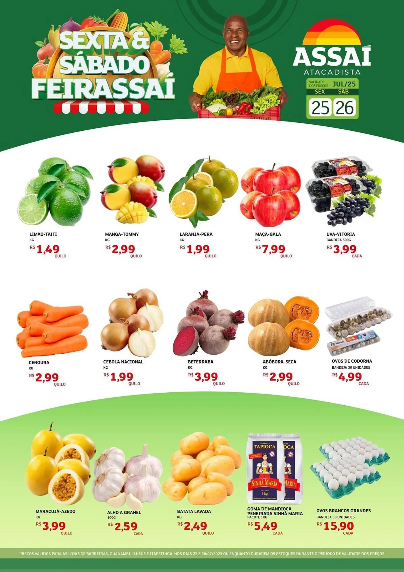 Encarte de Catálogo Assaí Atacadista 25 de julho até 26 de julho 2025 - Pagina 1