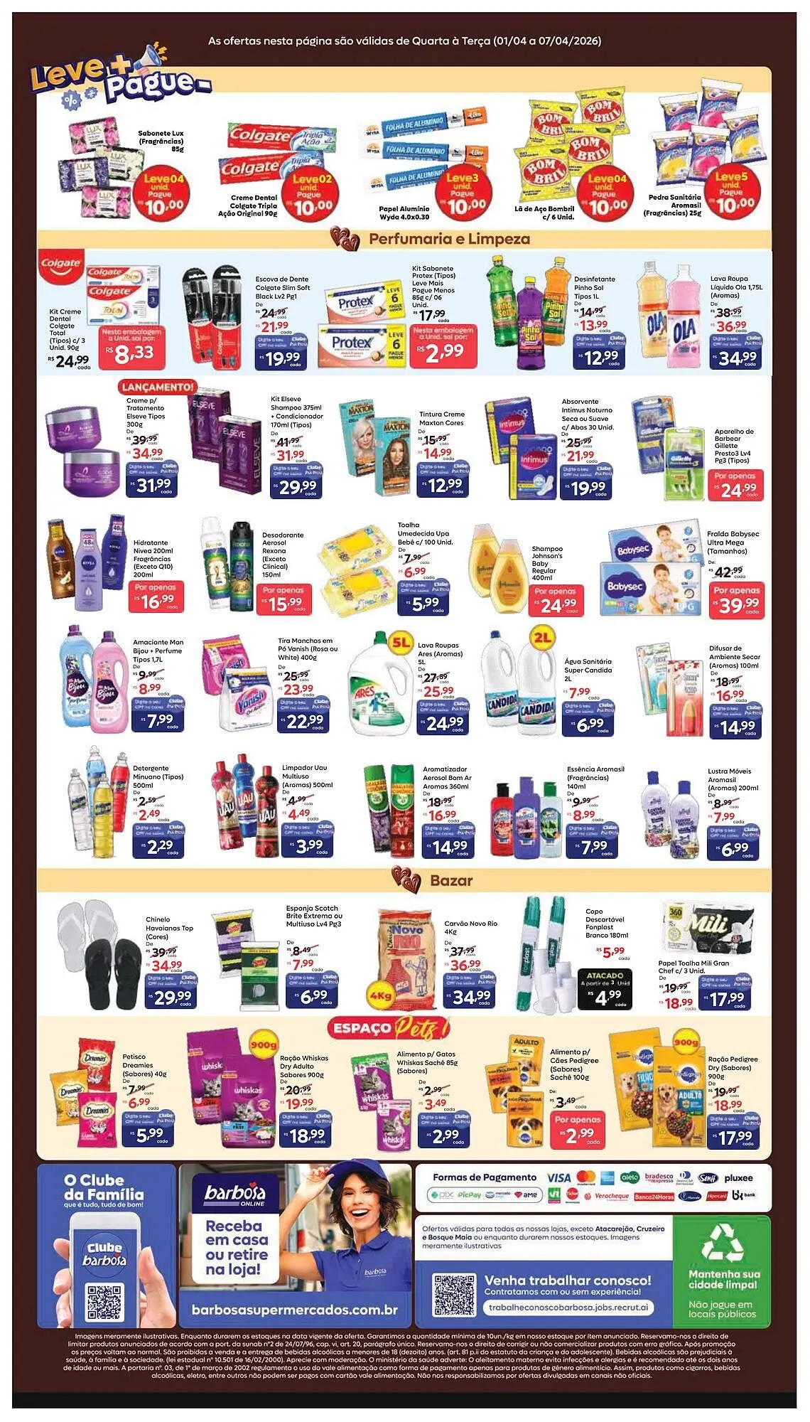 Encarte de Tabloide Barbosa Supermercados 1 de abril até 7 de abril 2026 - Pagina 4