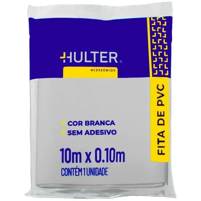 Fita PVC sem Adesivo Hulter HT110BA Branca
