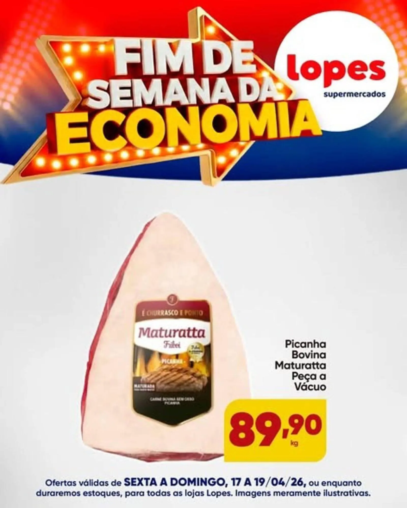 Encarte de Folheto Lopes Supermercados 17 de abril até 19 de abril 2026 - Pagina 2