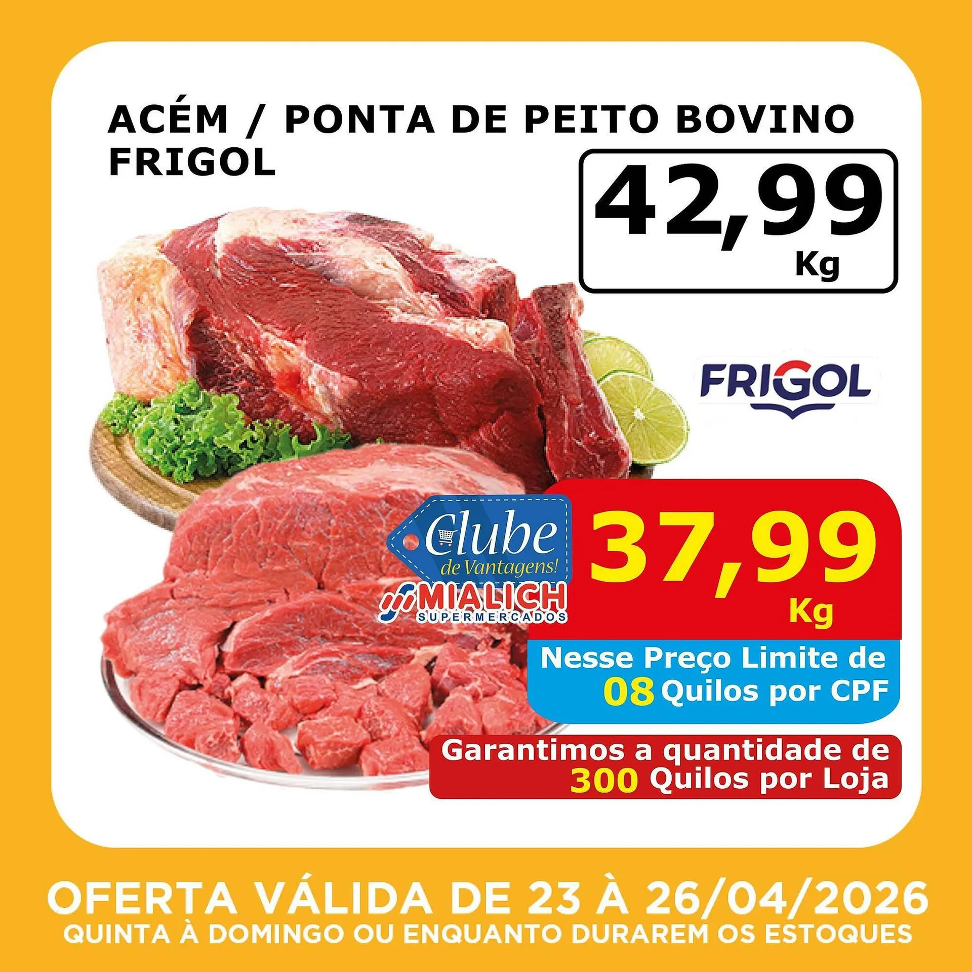 Encarte de Catálogo Mialich Supermercados 23 de abril até 26 de abril 2026 - Pagina 2