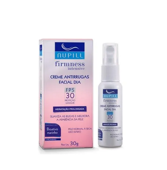 Creme Hidratante Facial Nupill Antirrugas Fps30