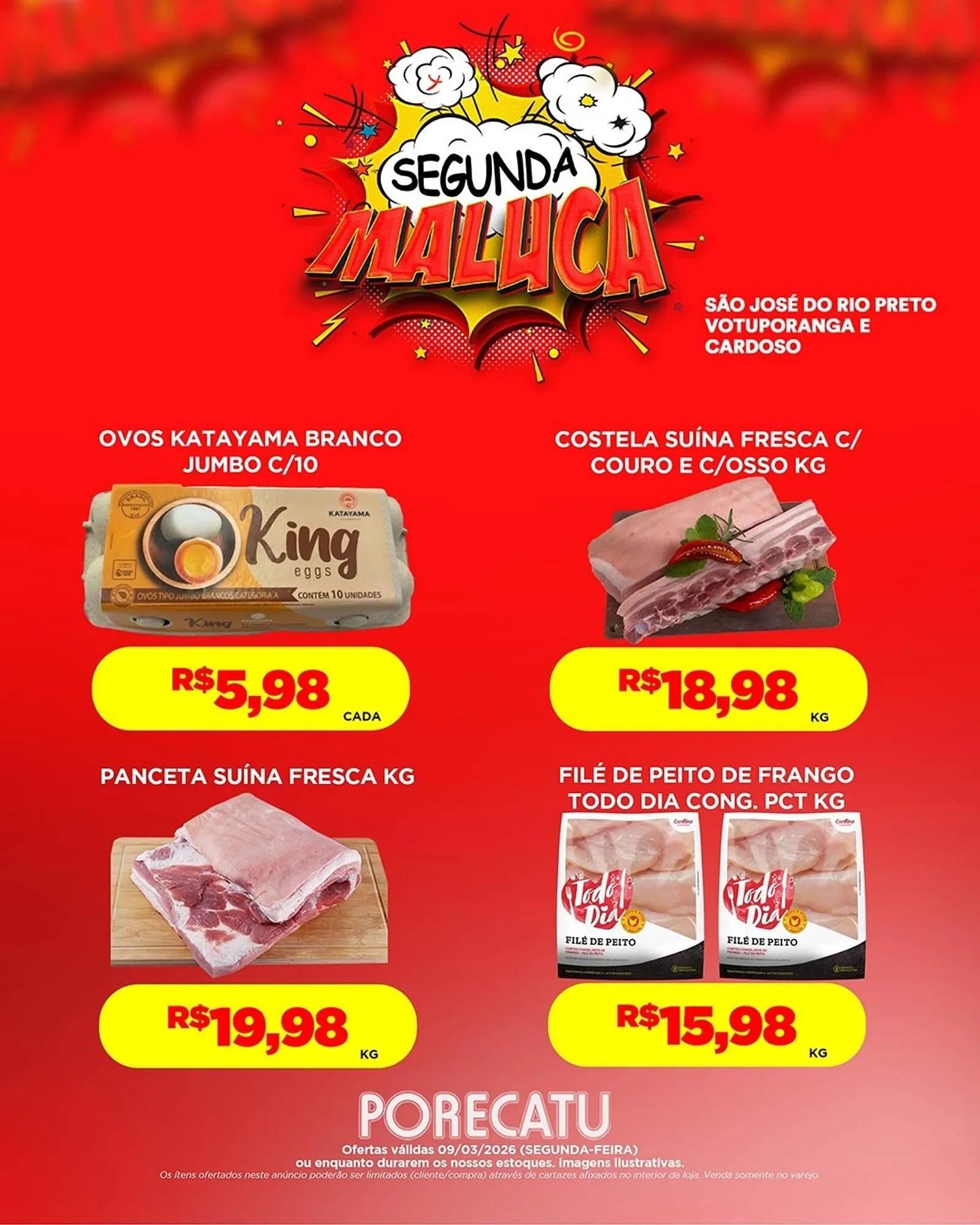 Encarte de Catálogo Supermercado Porecatu 9 de março até 9 de março 2026 - Pagina 3