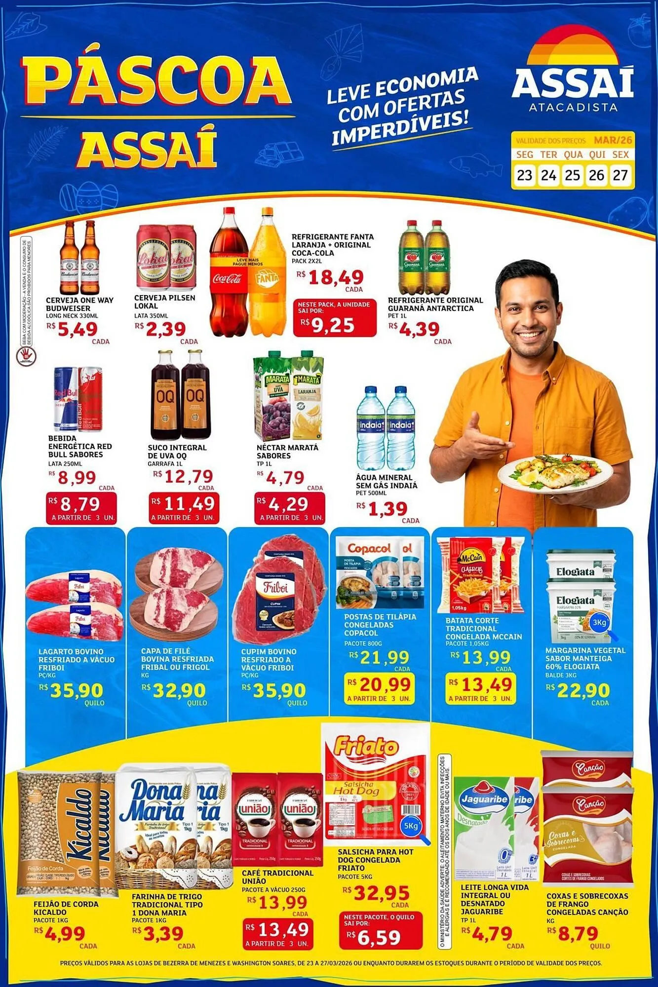 Encarte de Encarte Assaí Atacadista 23 de março até 27 de março 2026 - Pagina 1