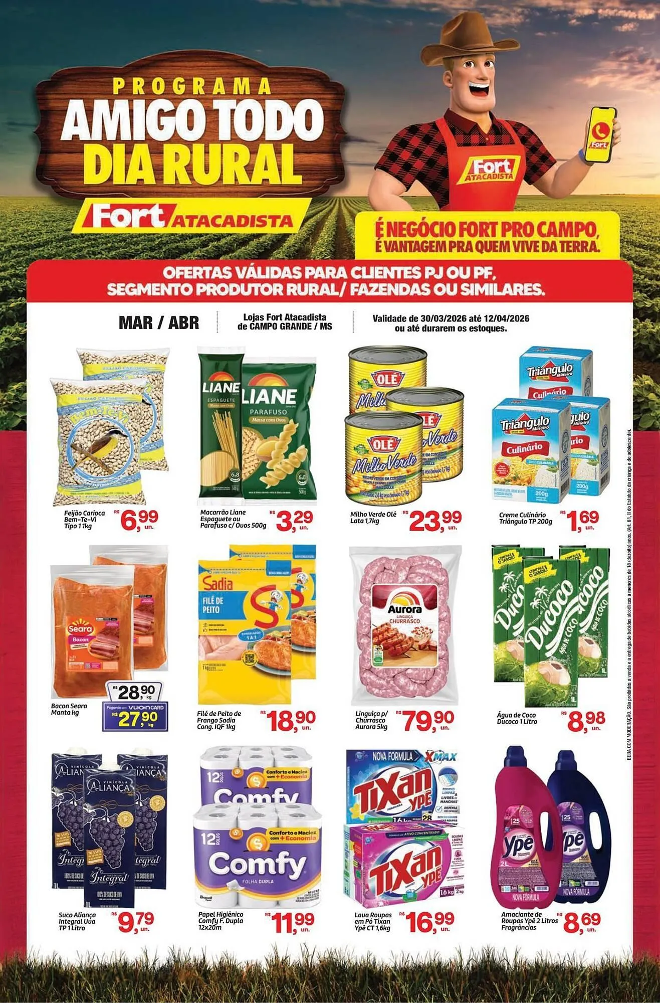 Encarte de Tabloide Fort Atacadista 30 de março até 12 de abril 2026 - Pagina 1
