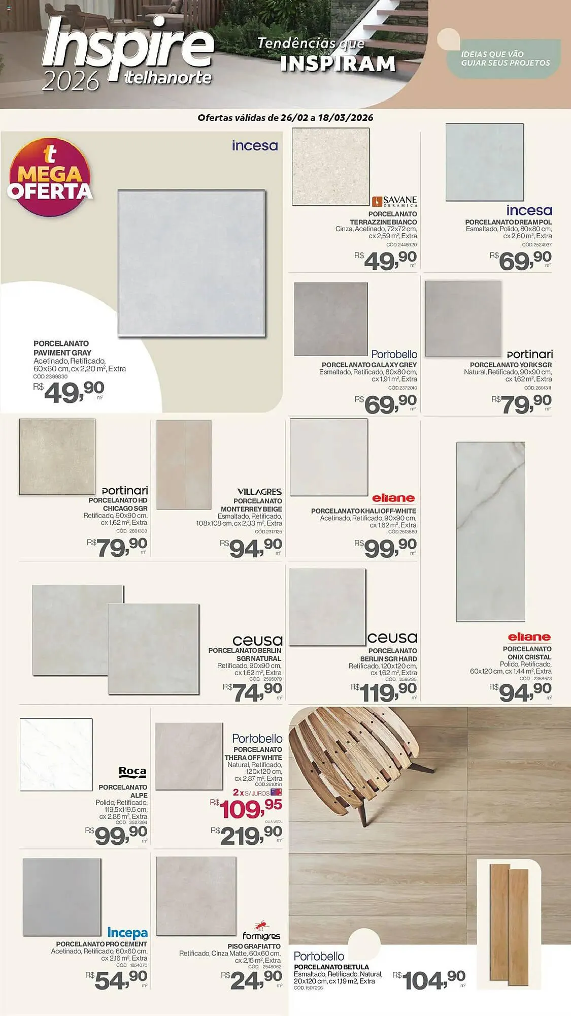 Encarte de Catálogo Telhanorte 26 de fevereiro até 18 de março 2026 - Pagina 2