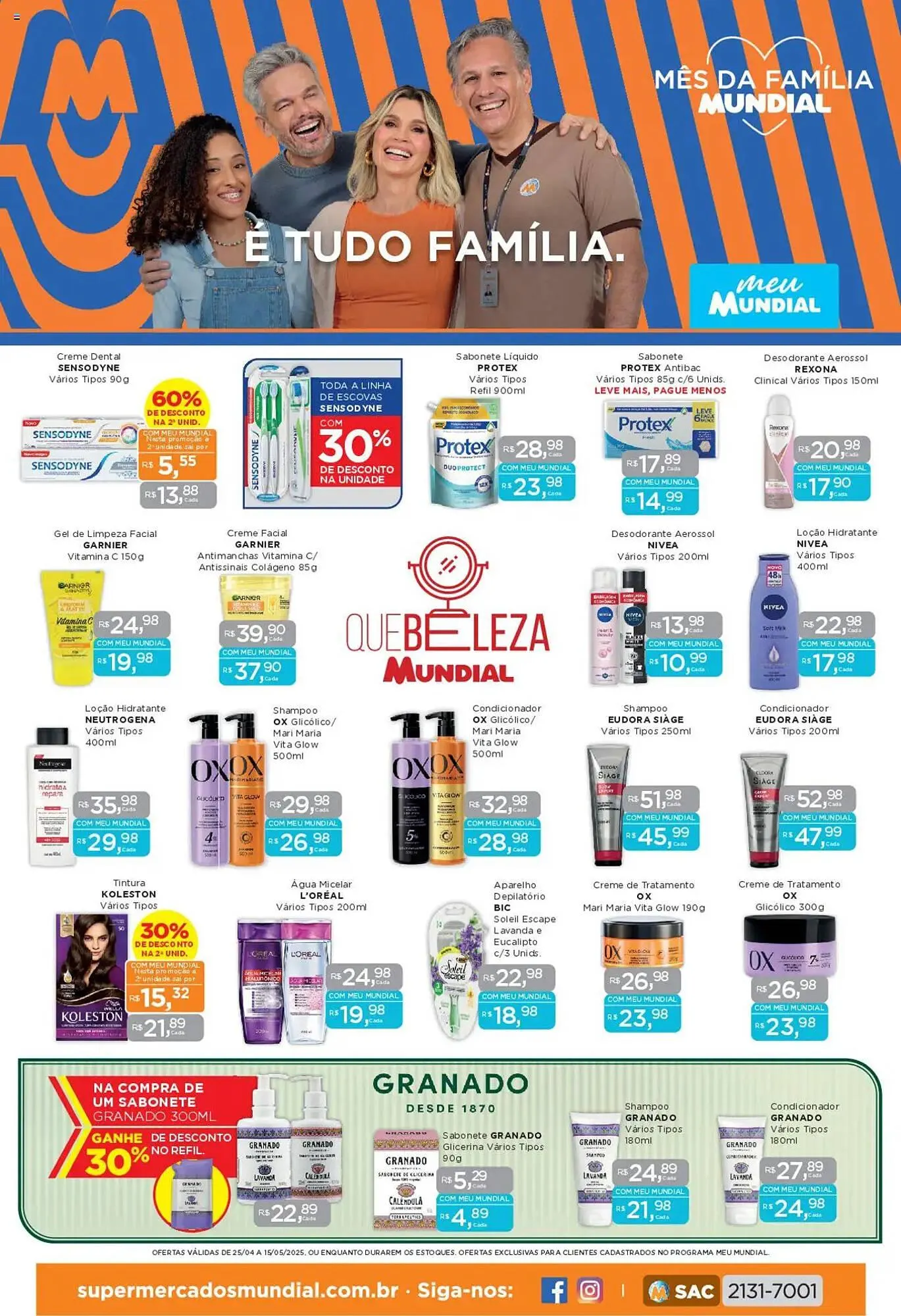 Encarte de Catálogo Supermercados Mundial 25 de abril até 15 de maio 2025 - Pagina 1