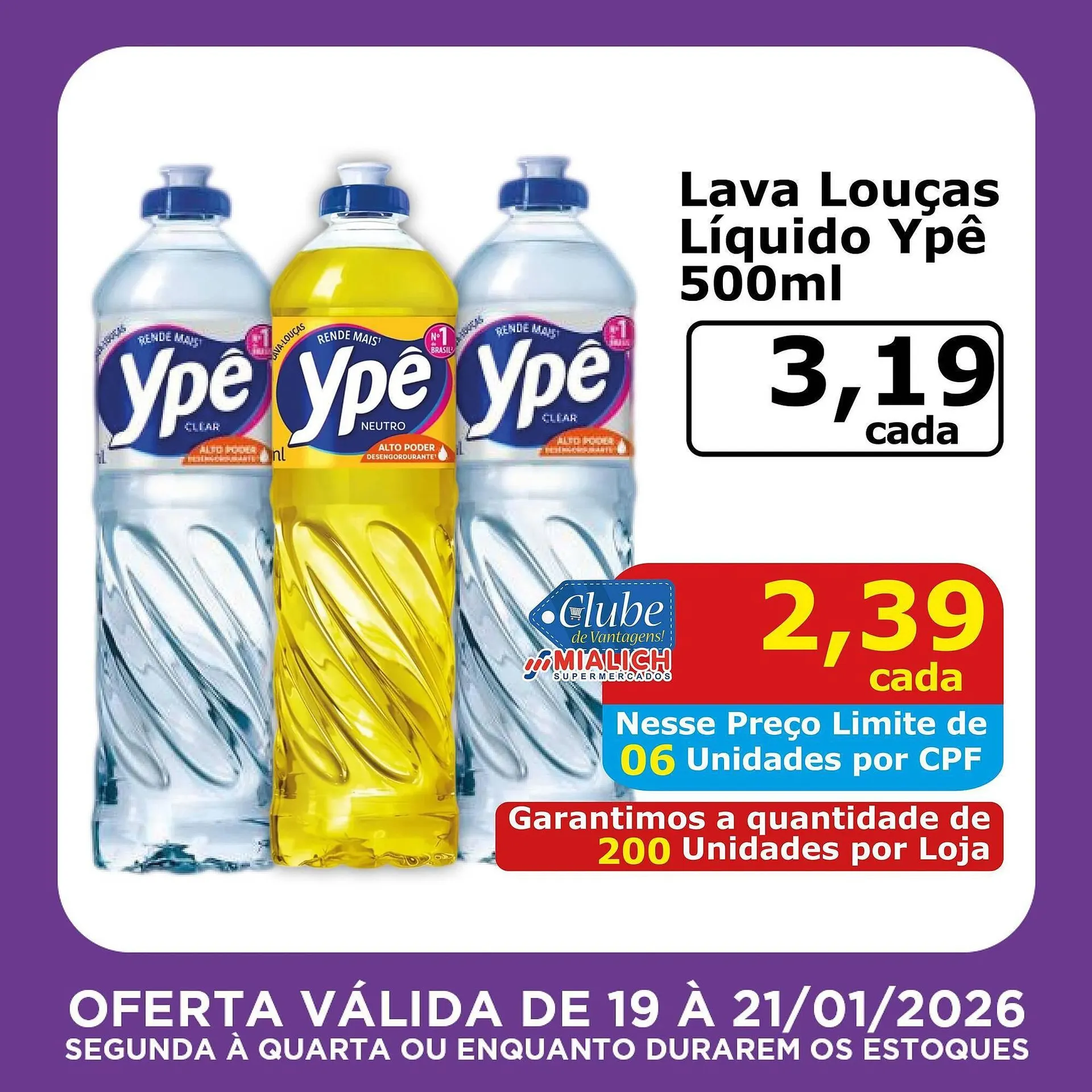 Encarte de Catálogo Mialich Supermercados 19 de janeiro até 21 de janeiro 2026 - Pagina 2