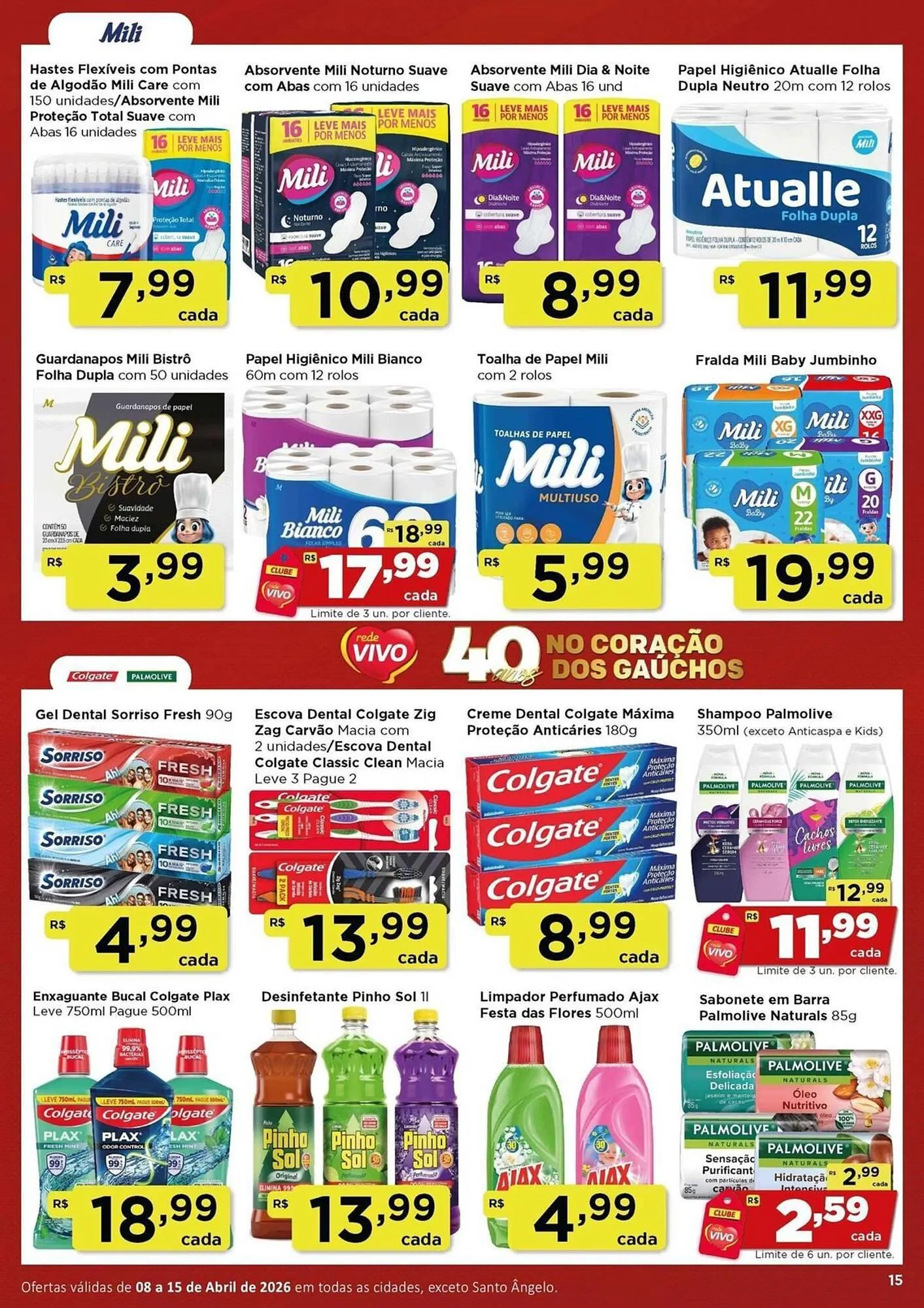 Encarte de Encarte Rede Vivo 8 de abril até 15 de abril 2026 - Pagina 15