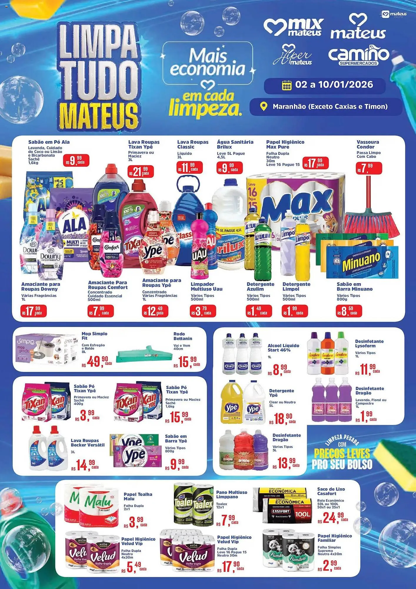 Encarte de Catálogo Supermercados Mateus 2 de janeiro até 10 de janeiro 2026 - Pagina 1