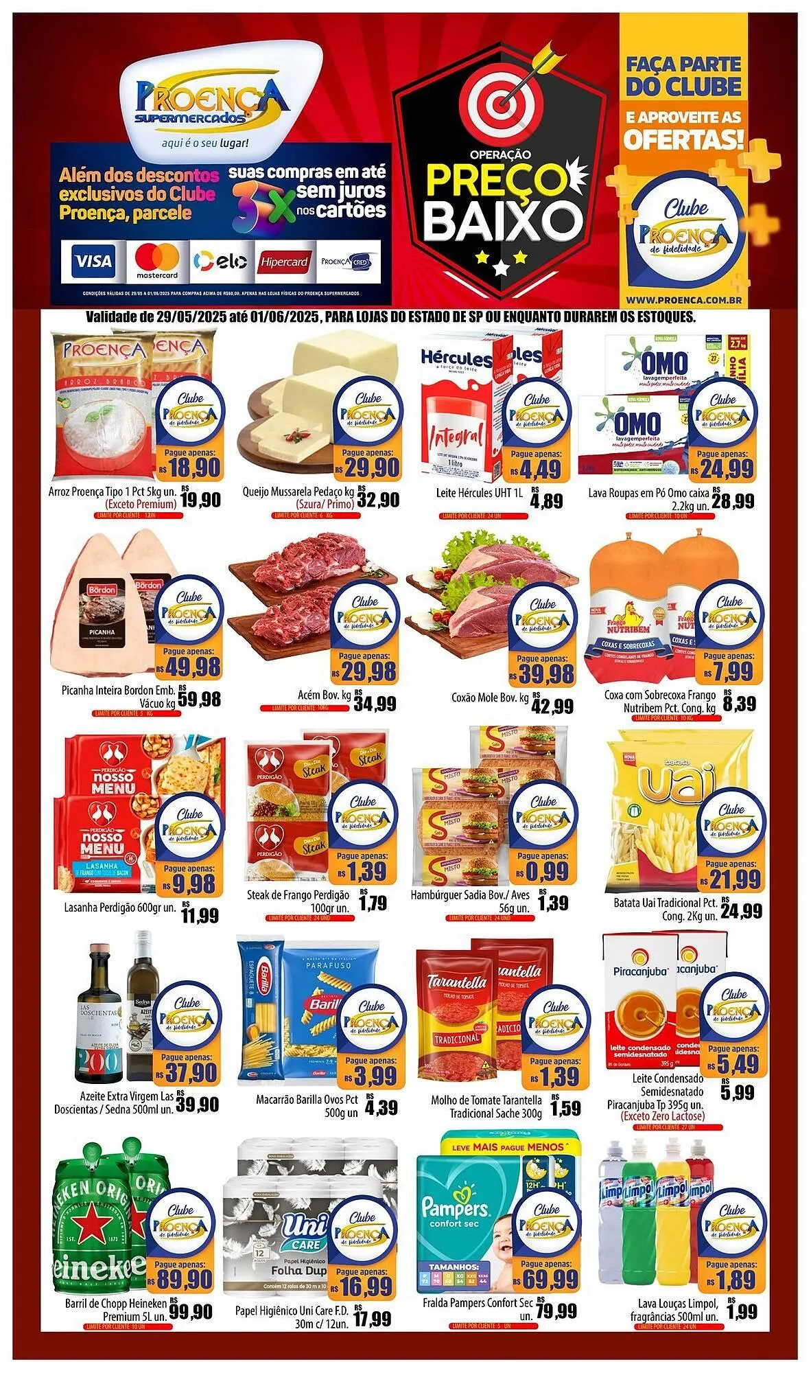 Encarte de Catálogo Proença Supermercados 29 de maio até 1 de junho 2025 - Pagina 1